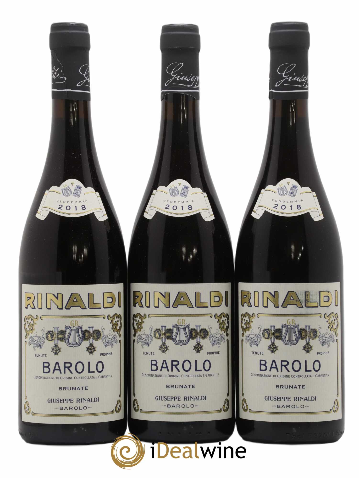 Barolo DOCG Brunate Giuseppe Rinaldi 2018 - Lotto di 3 bottiglie - 0