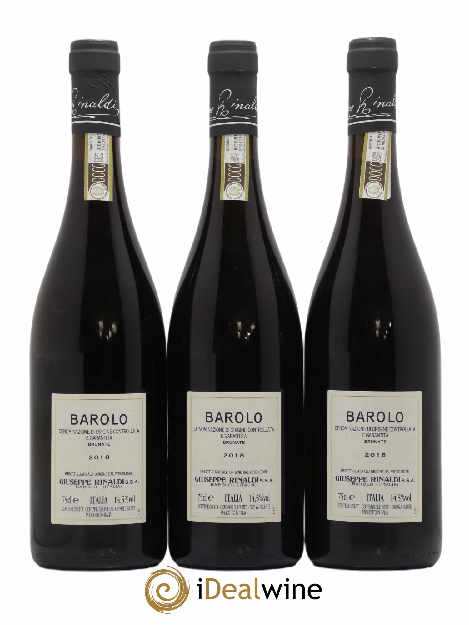 Barolo DOCG Brunate Giuseppe Rinaldi 2018 - Posten von 3 Flaschen - 1