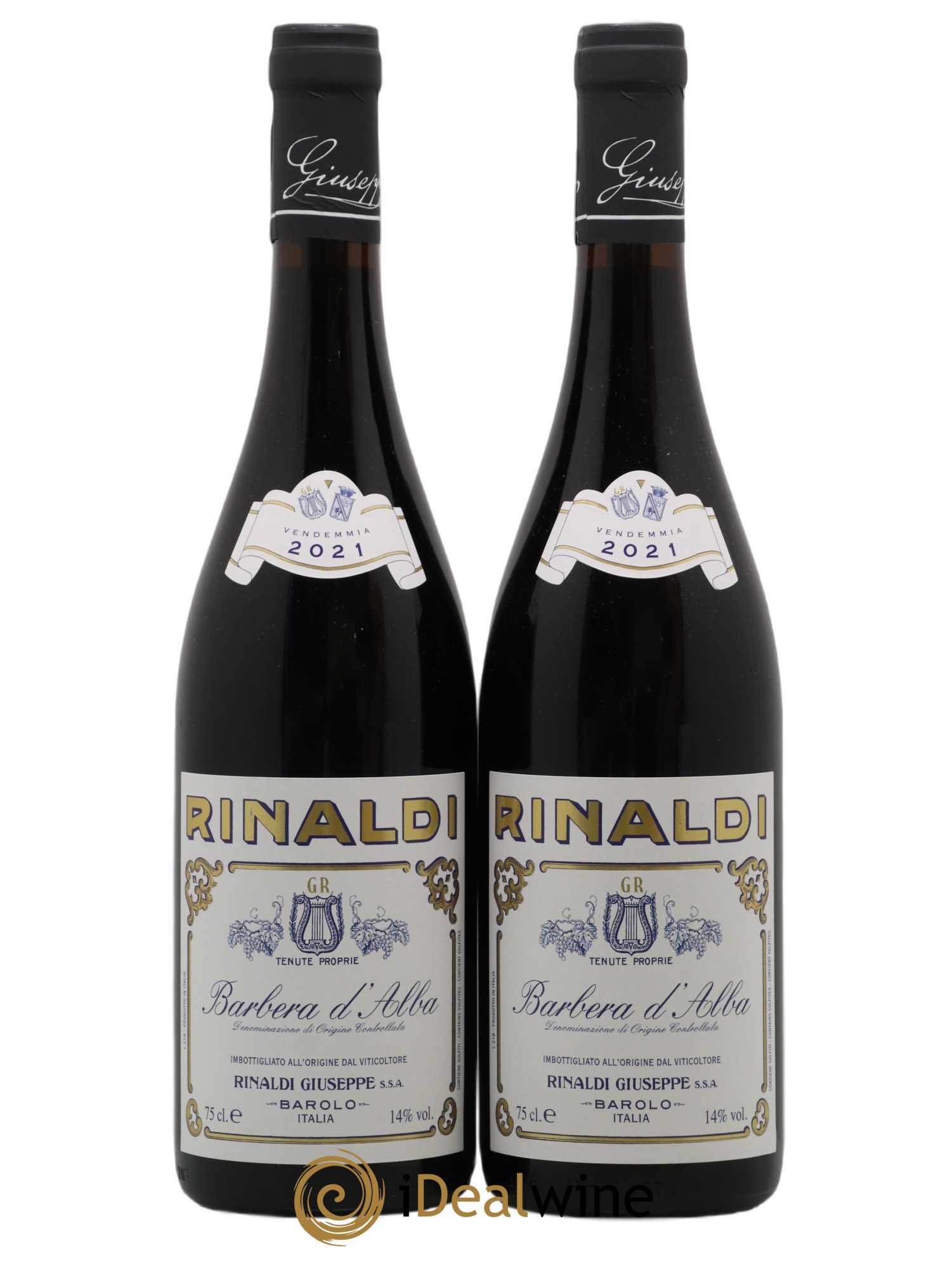 Barbera d'Alba Giuseppe Rinaldi 2021 - Lot de 2 bouteilles - 0
