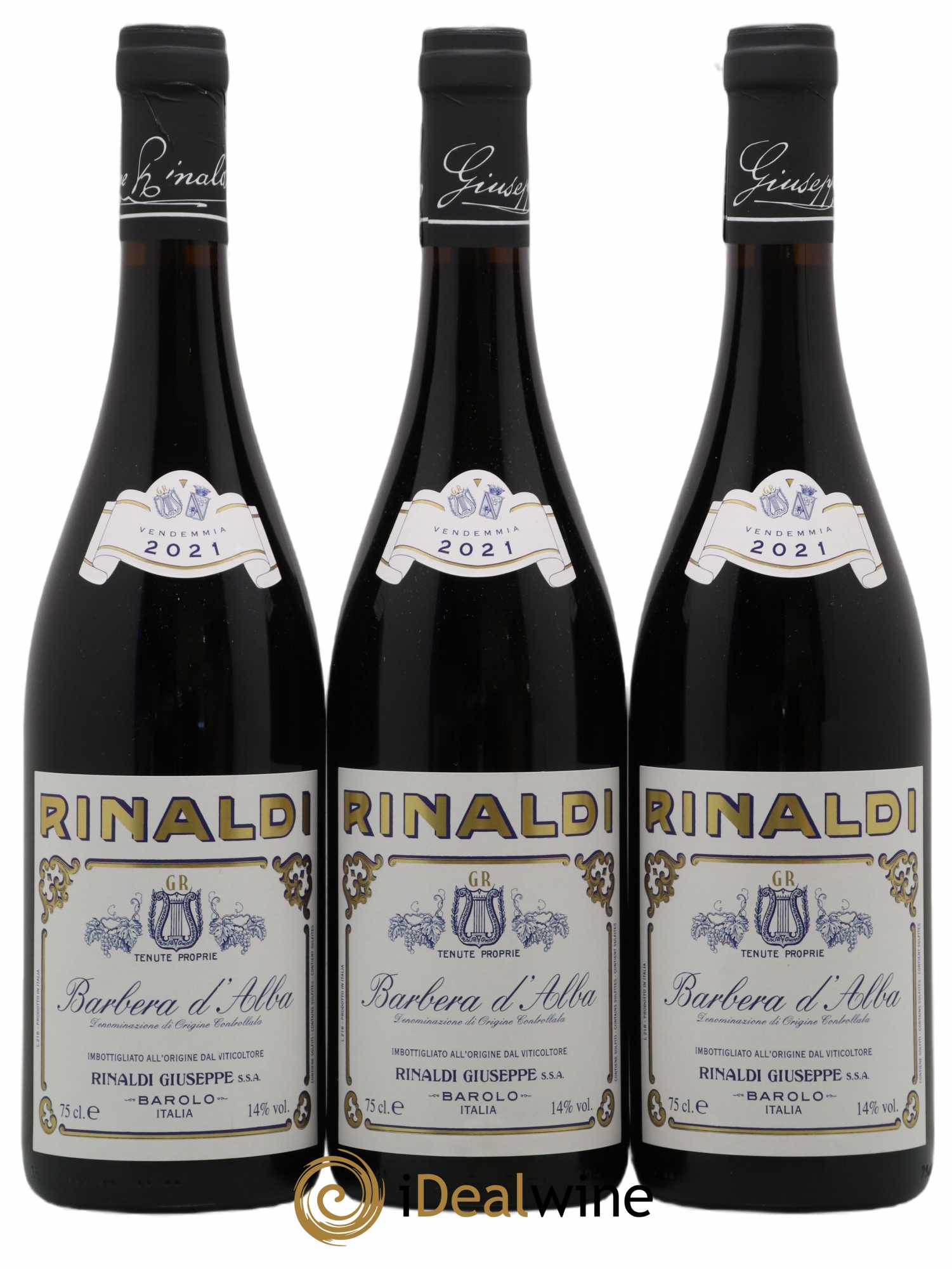 Barbera d'Alba Giuseppe Rinaldi 2021 - Lot de 3 bouteilles - 0
