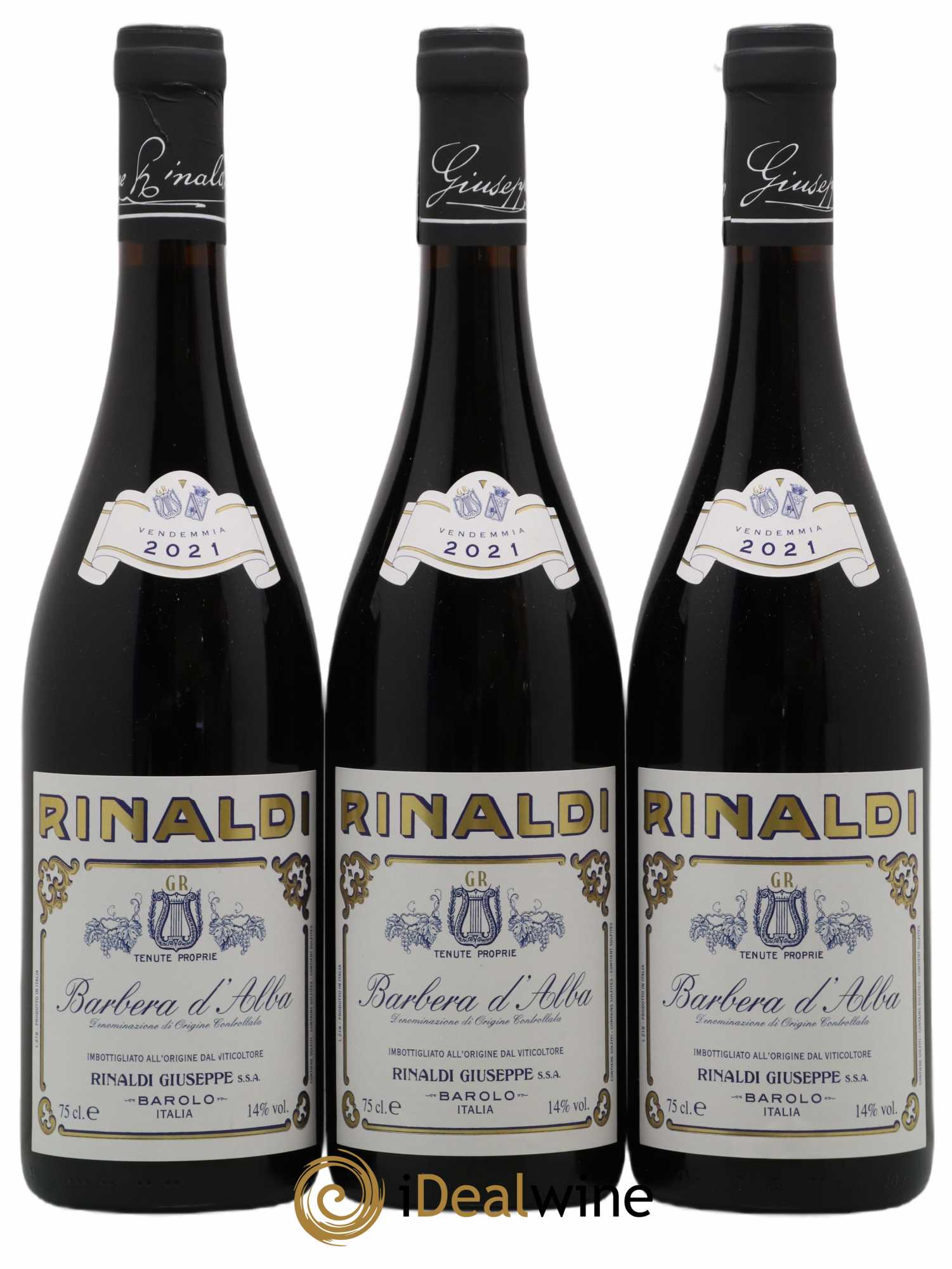 Barbera d'Alba Giuseppe Rinaldi 2021 - Lot de 3 bouteilles - 0