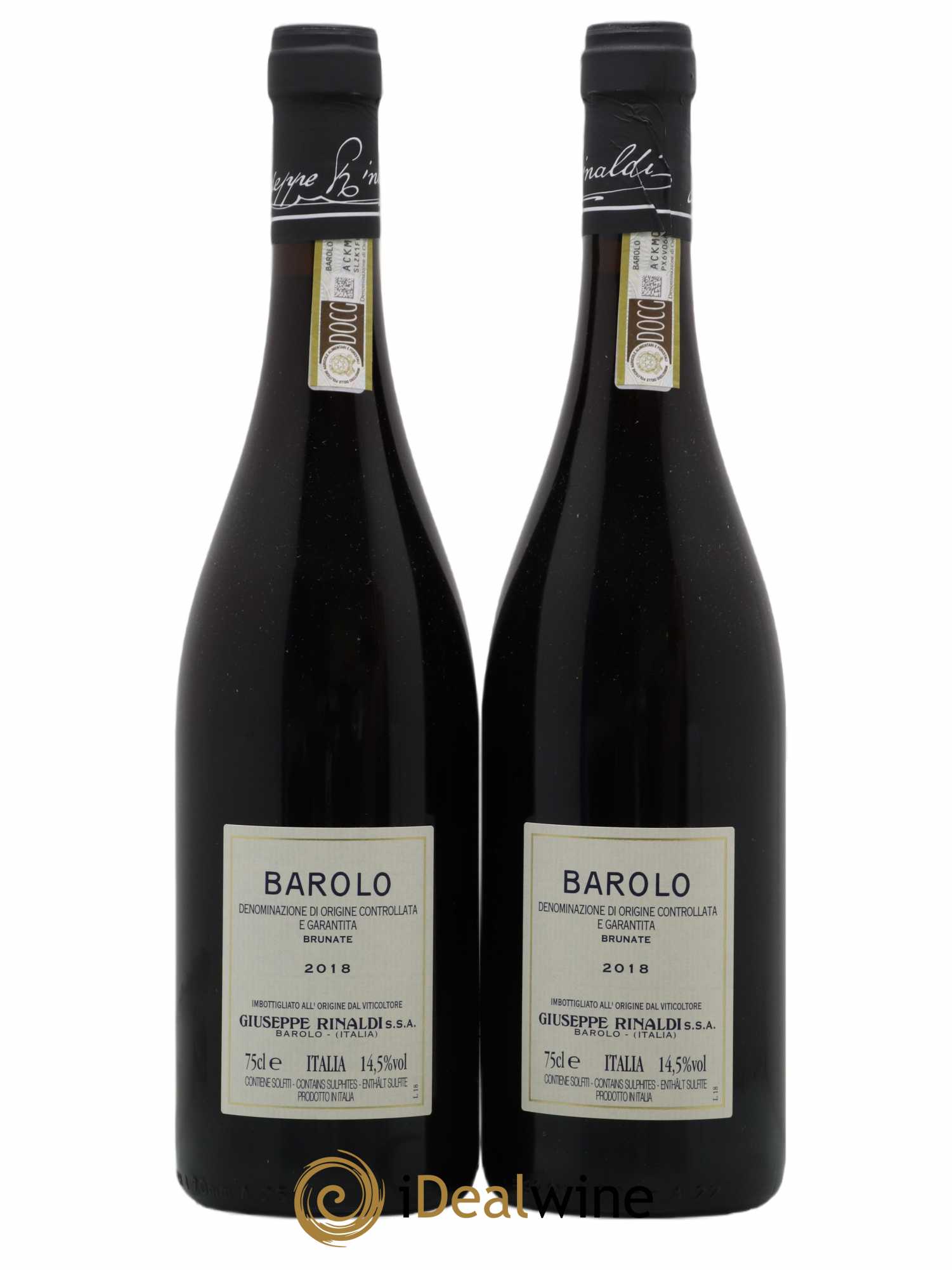 Barolo DOCG Brunate Giuseppe Rinaldi 2018 - Posten von 2 Flaschen - 1