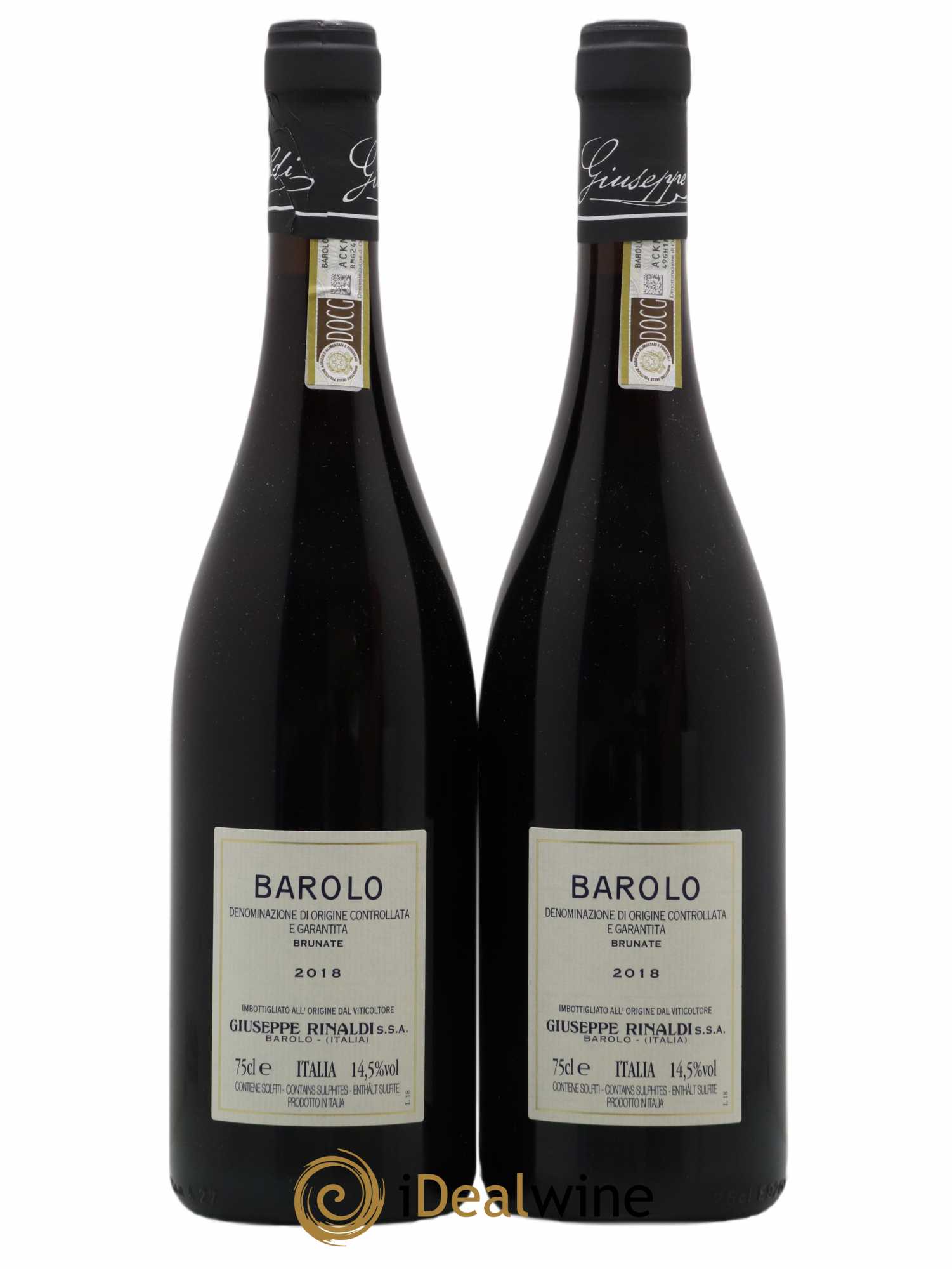 Barolo DOCG Brunate Giuseppe Rinaldi 2018 - Lot de 2 bouteilles - 1