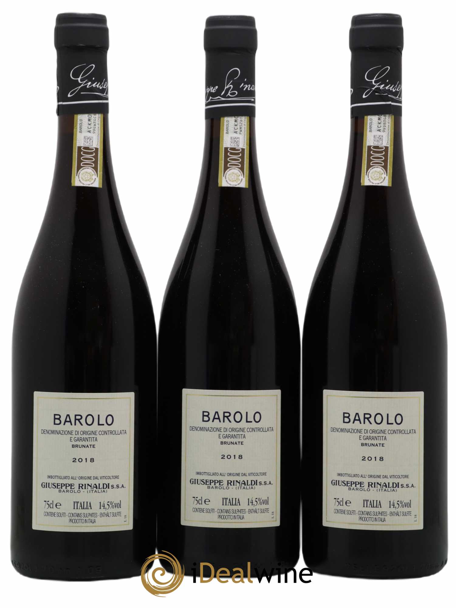 Barolo DOCG Brunate Giuseppe Rinaldi 2018 - Posten von 3 Flaschen - 1