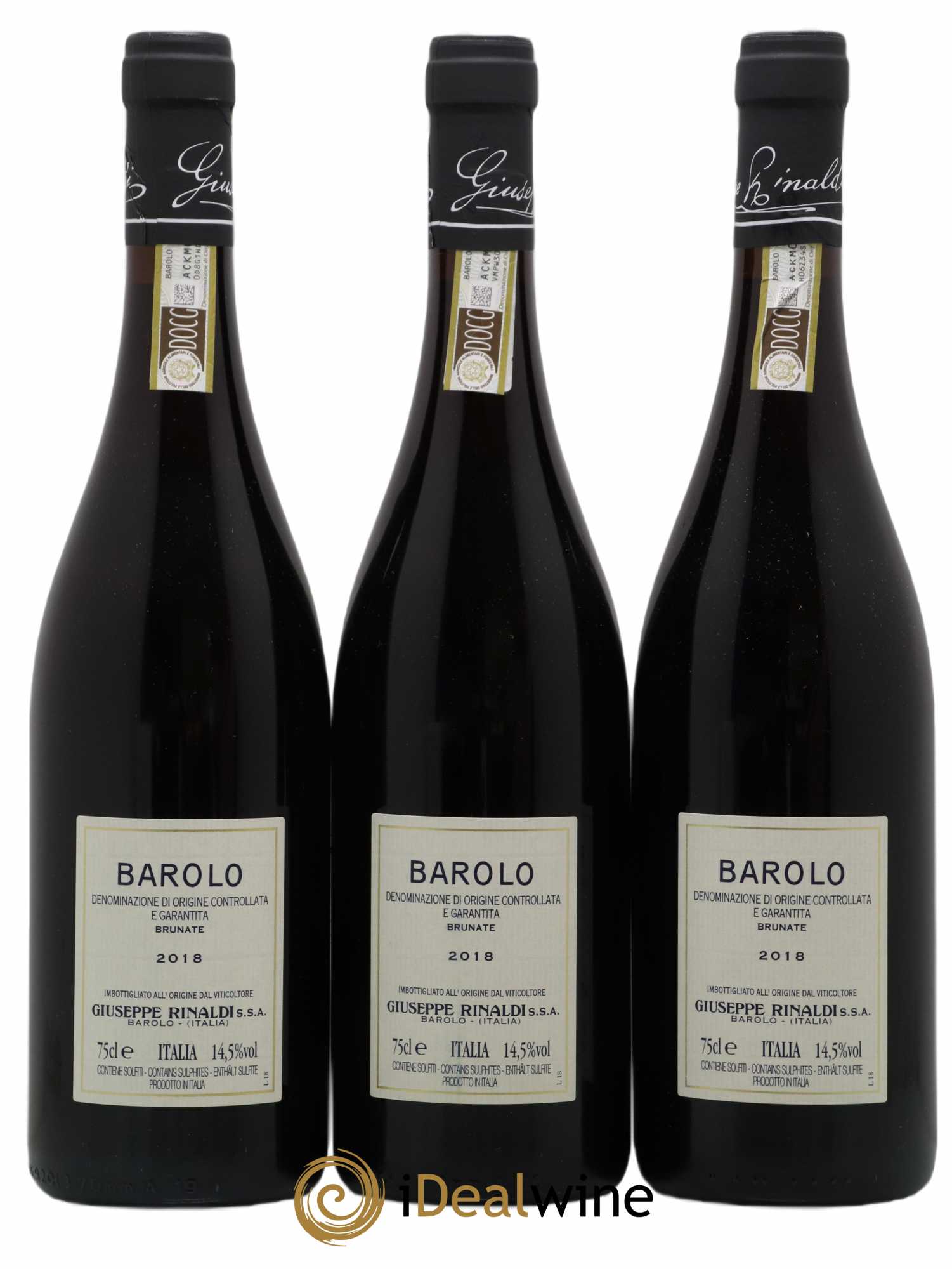 Barolo DOCG Brunate Giuseppe Rinaldi 2018 - Posten von 3 Flaschen - 1
