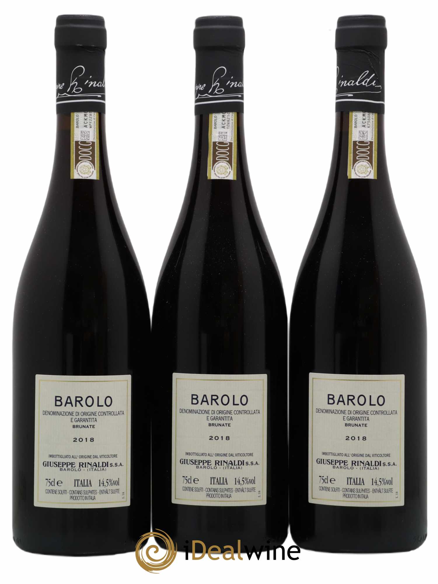Barolo DOCG Brunate Giuseppe Rinaldi 2018 - Posten von 3 Flaschen - 1