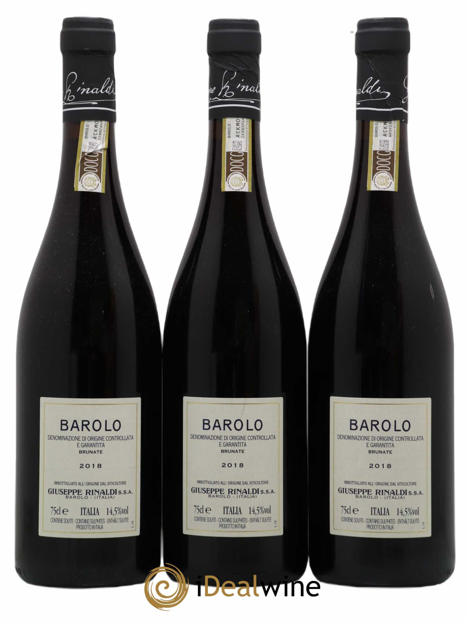 Barolo DOCG Brunate Giuseppe Rinaldi 2018 - Posten von 3 Flaschen - 1