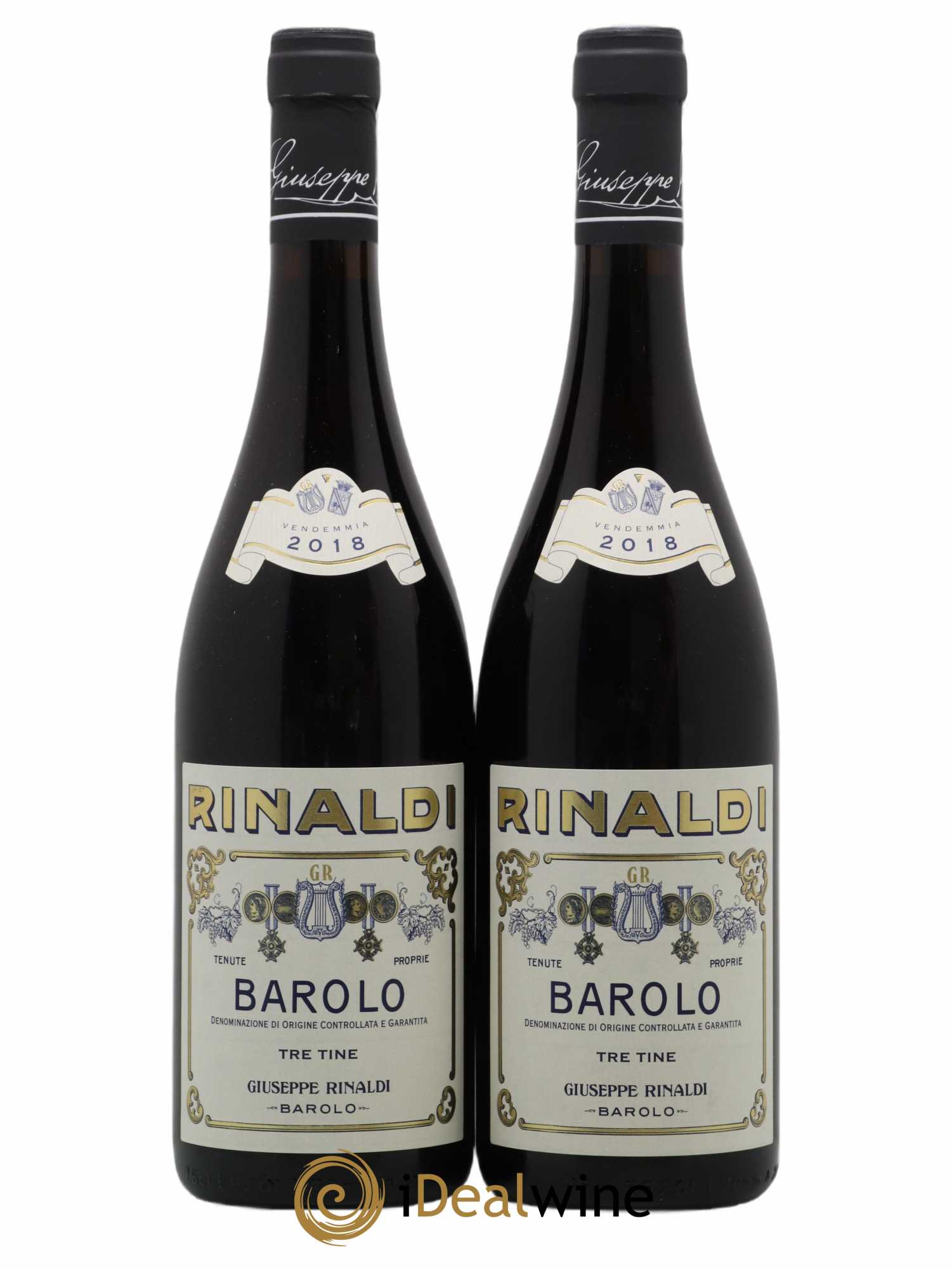 Barolo DOCG Tre Tine Giuseppe Rinaldi 2018 - Posten von 2 Flaschen - 0