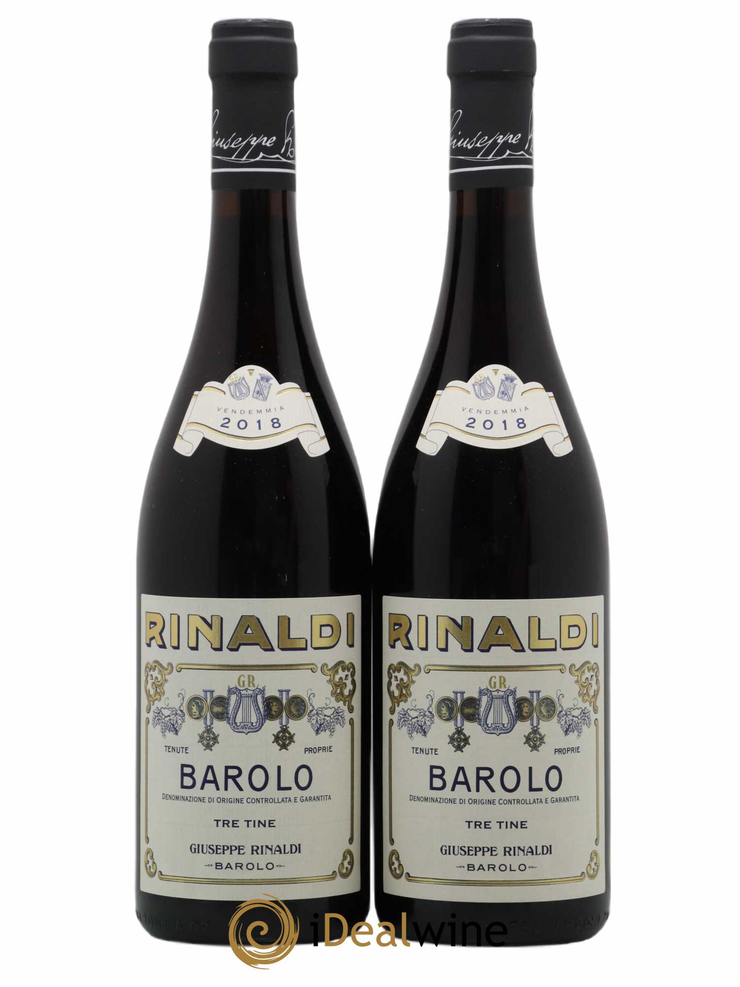 Barolo DOCG Tre Tine Giuseppe Rinaldi 2018 - Posten von 2 Flaschen - 0