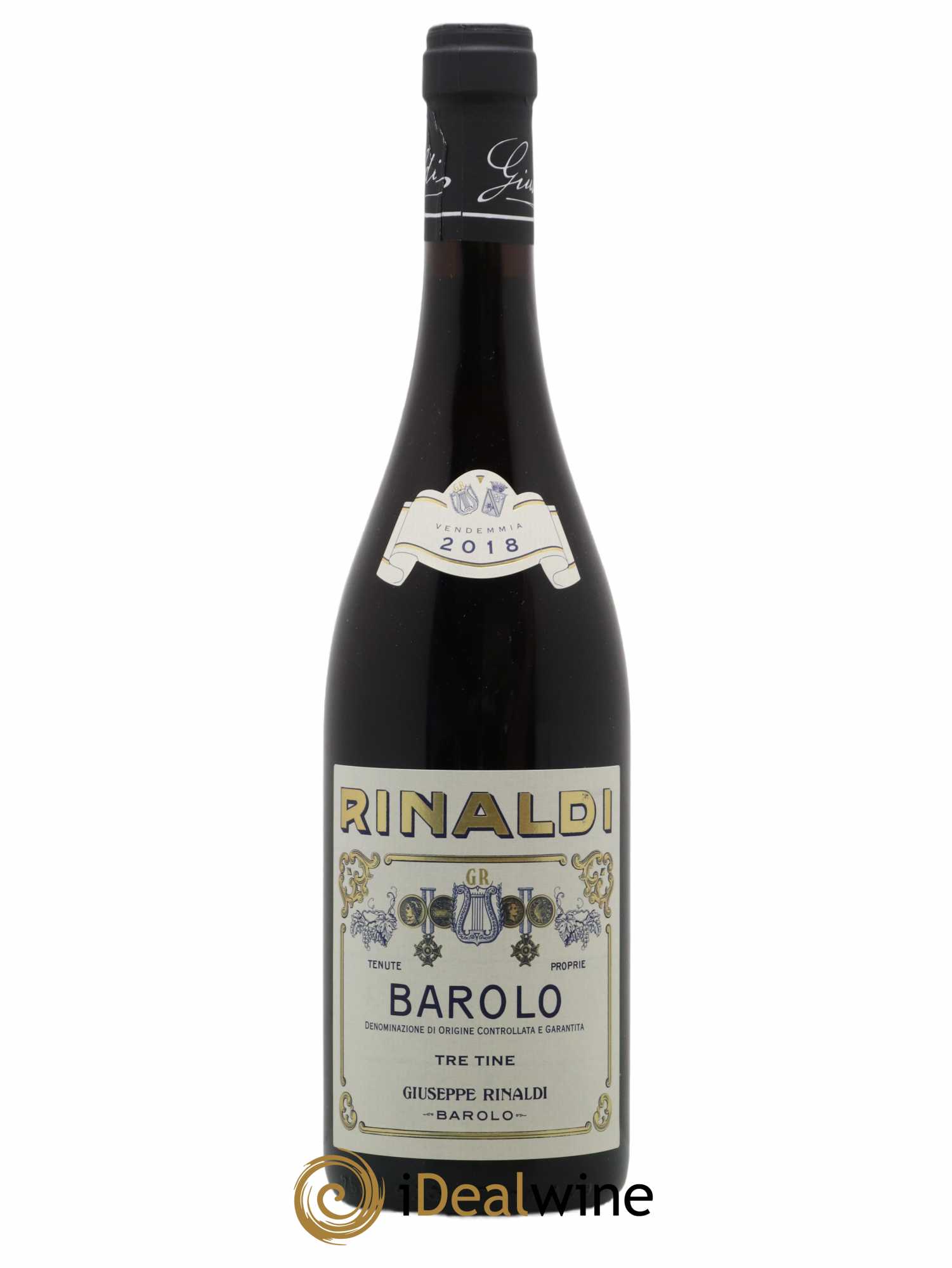 Barolo DOCG Tre Tine Giuseppe Rinaldi 2018 - Lot de 1 bouteille - 0