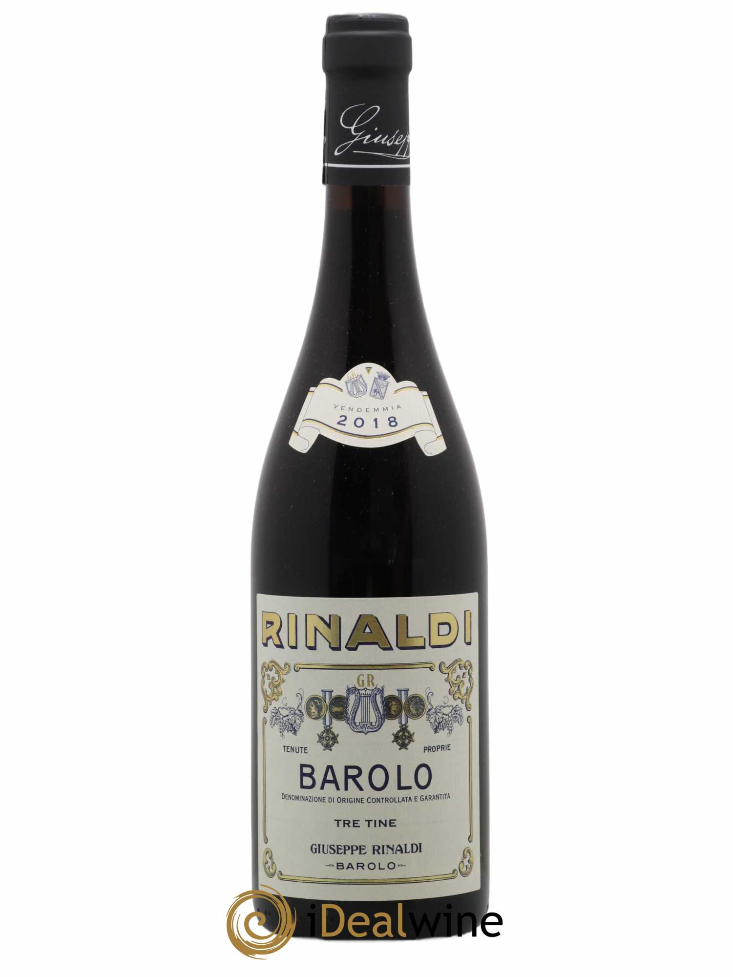 Barolo DOCG Tre Tine Giuseppe Rinaldi 2018 - Lot de 1 bouteille - 0