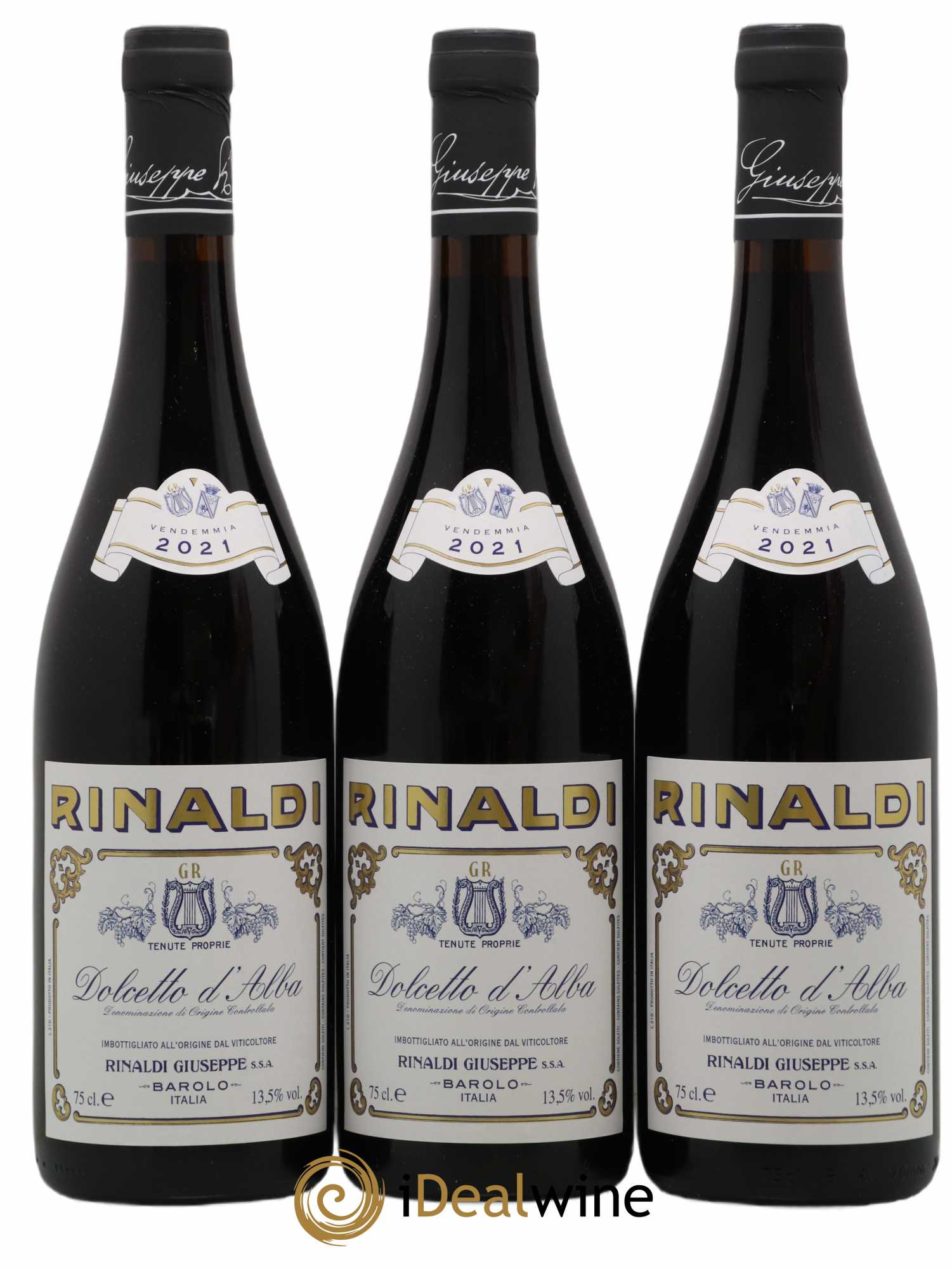Dolcetto d'Alba DOC Giuseppe Rinaldi 2021 - Lot de 3 bouteilles - 0