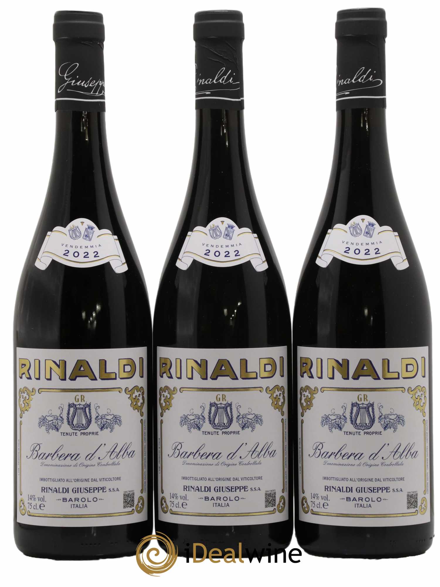 Barbera d'Alba Giuseppe Rinaldi 2022 - Lot of 3 bottles - 0
