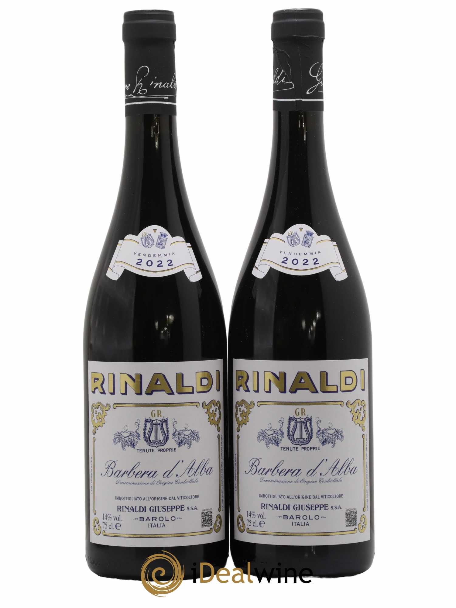 Barbera d'Alba Giuseppe Rinaldi 2022 - Lot de 2 bouteilles - 0