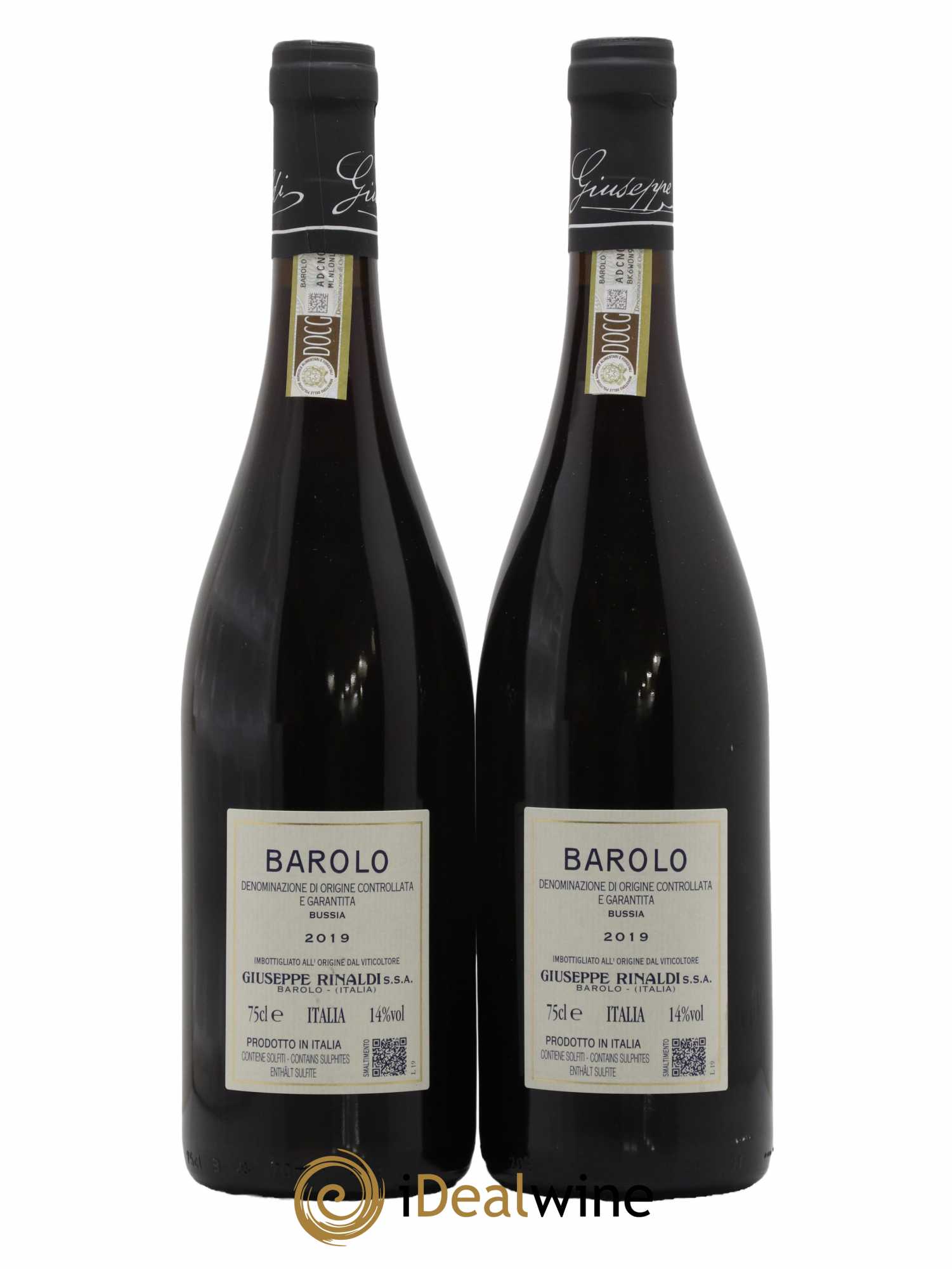 Barolo DOCG Bussia Giuseppe Rinaldi 2019 - Lot de 2 bouteilles - 1