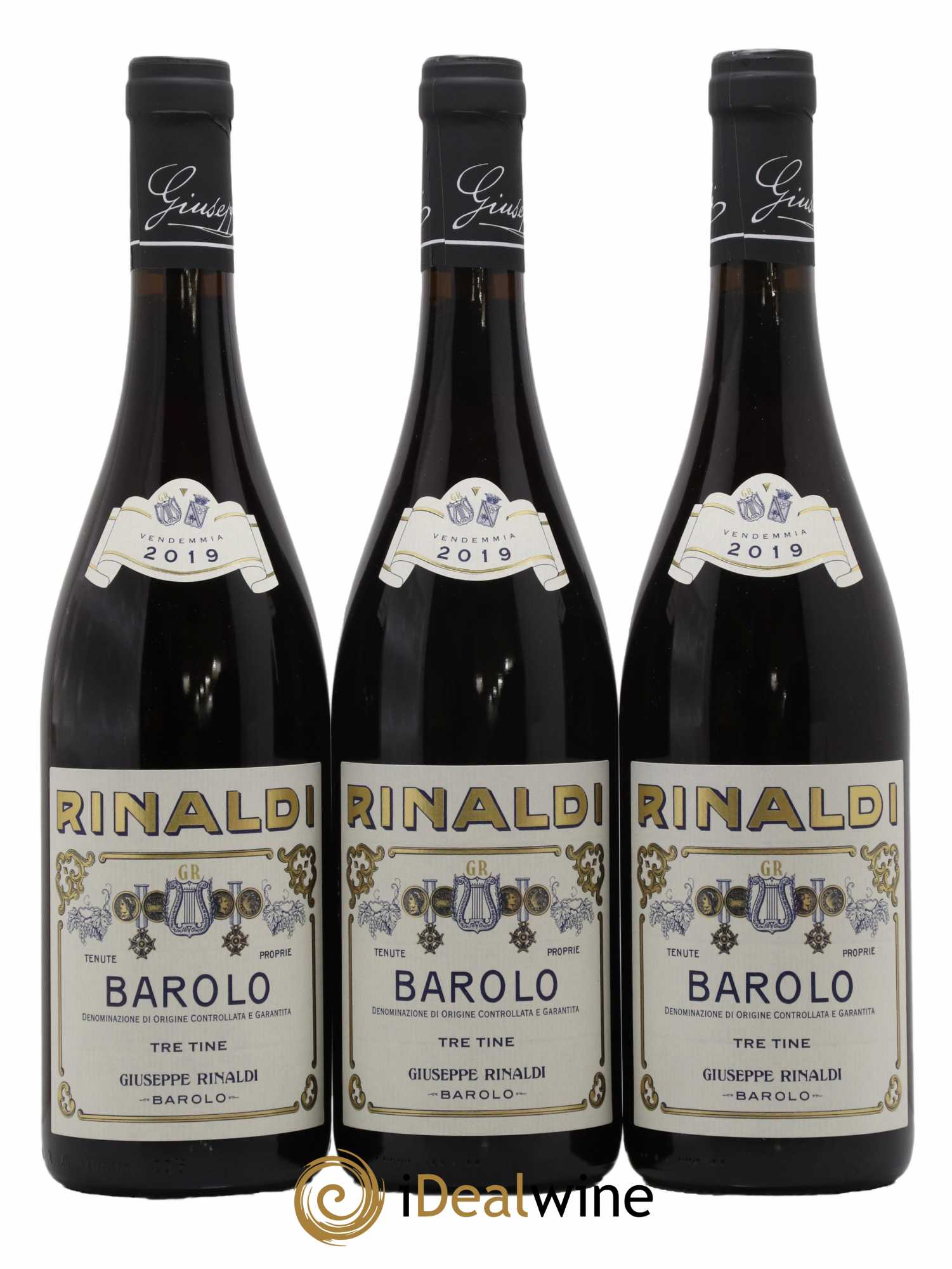 Barolo DOCG Tre Tine Giuseppe Rinaldi 2019 - Posten von 3 Flaschen - 0