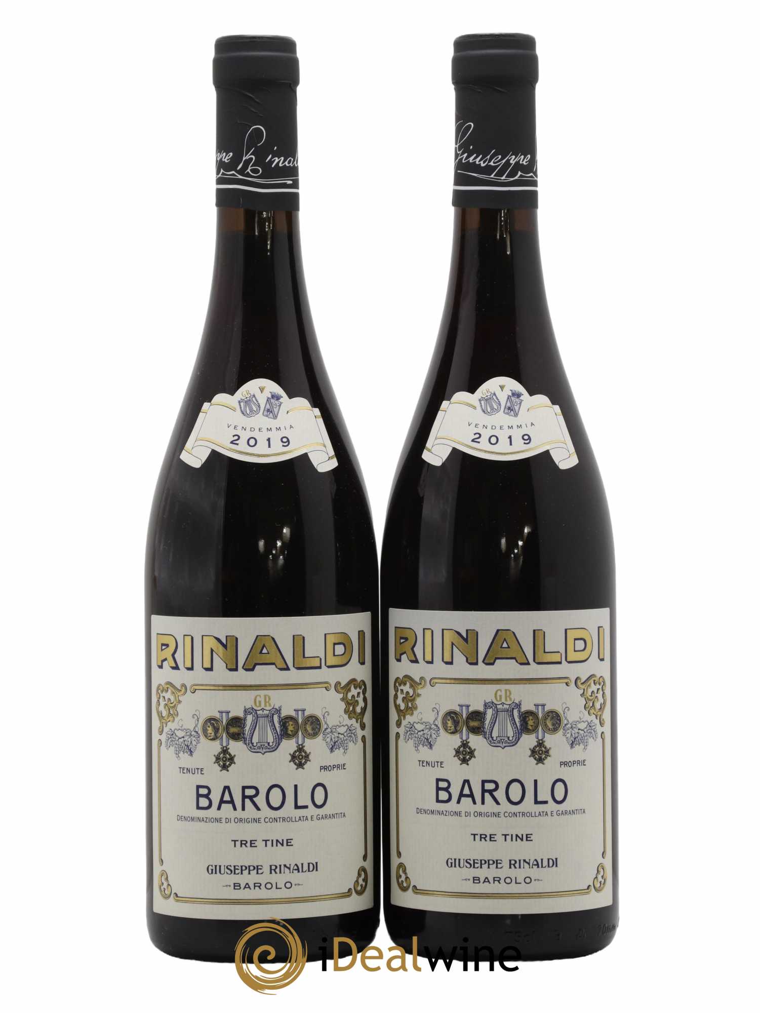 Barolo DOCG Tre Tine Giuseppe Rinaldi 2019 - Posten von 2 Flaschen - 0