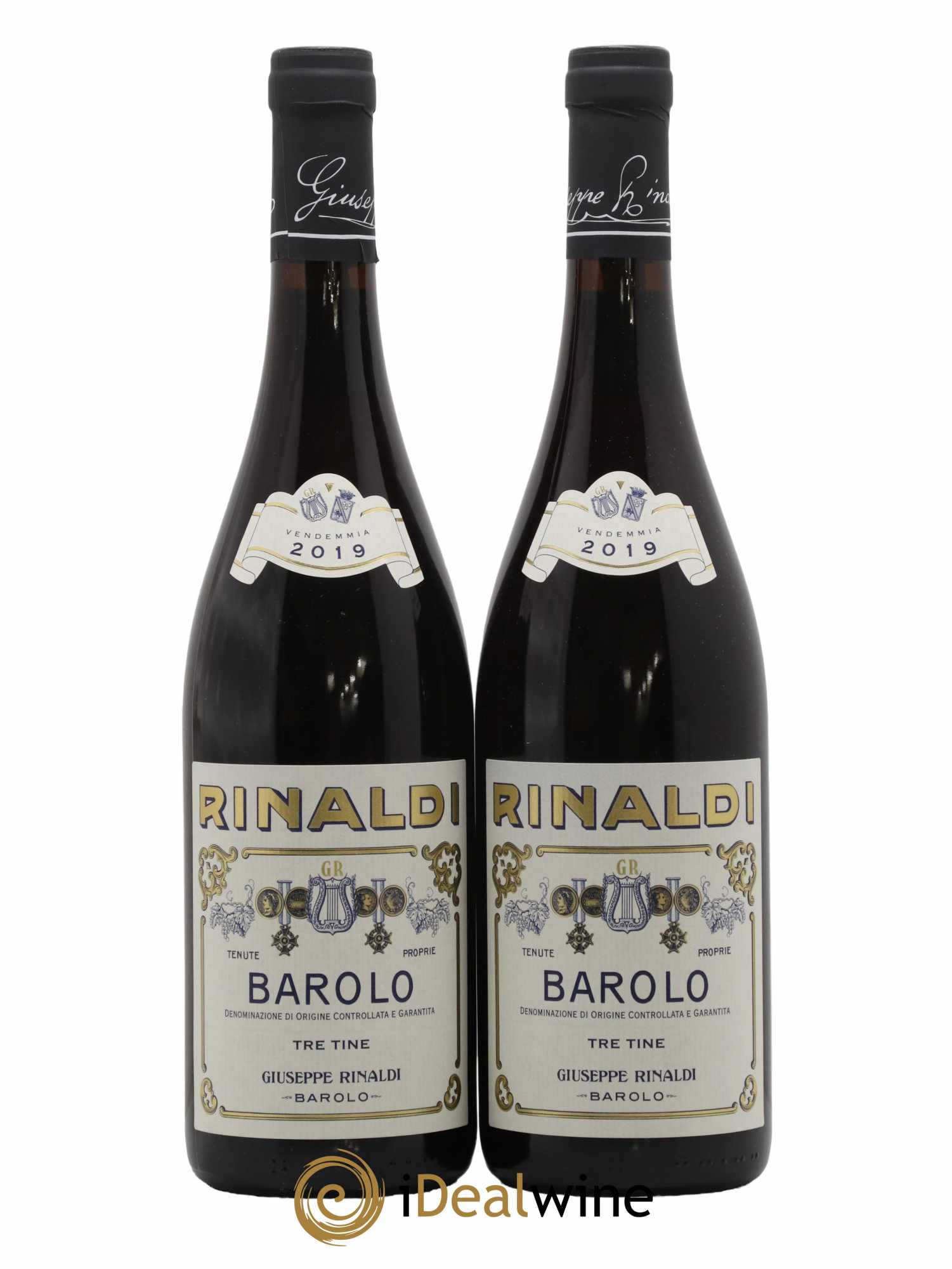 Barolo DOCG Tre Tine Giuseppe Rinaldi 2019 - Posten von 2 Flaschen - 0