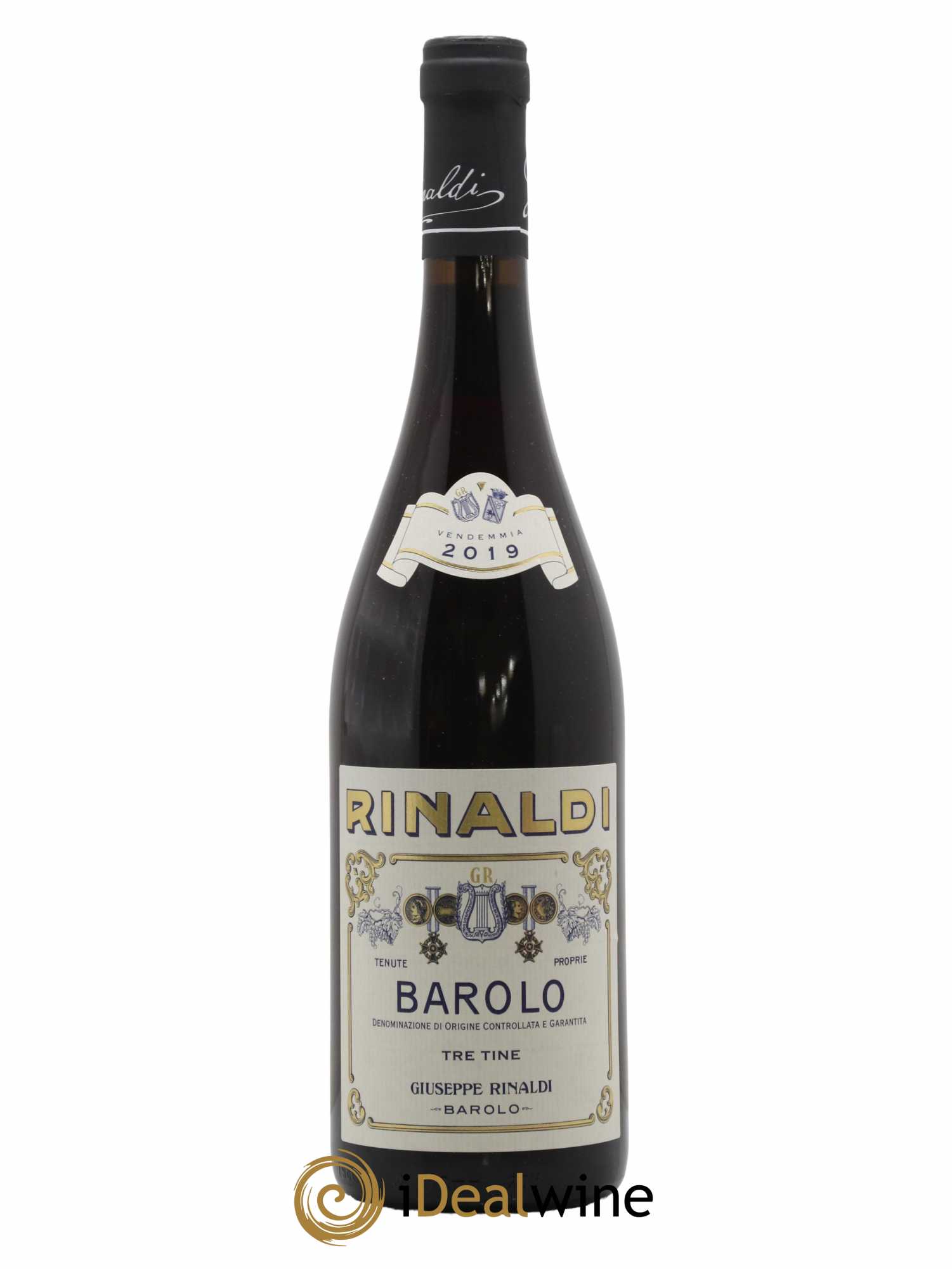 Barolo DOCG Tre Tine Giuseppe Rinaldi 2019 - Lot de 1 bouteille - 0