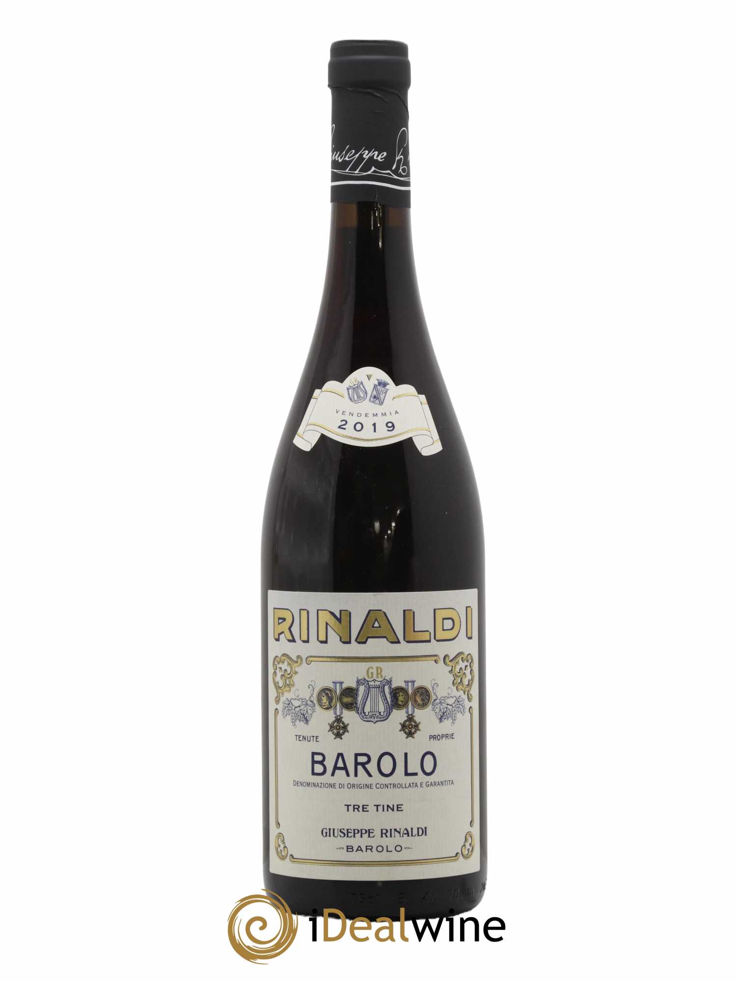 Barolo DOCG Tre Tine Giuseppe Rinaldi 2019 - Lot de 1 bouteille - 0