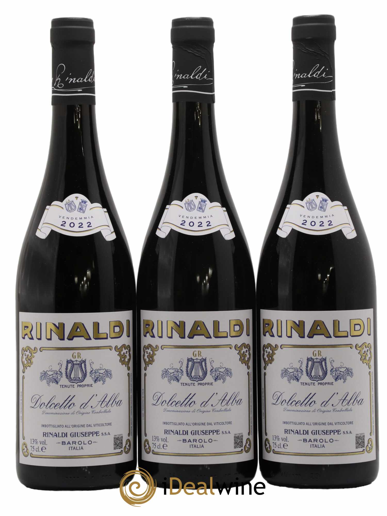 Dolcetto d'Alba DOC Giuseppe Rinaldi 2022 - Lot de 3 bouteilles - 0