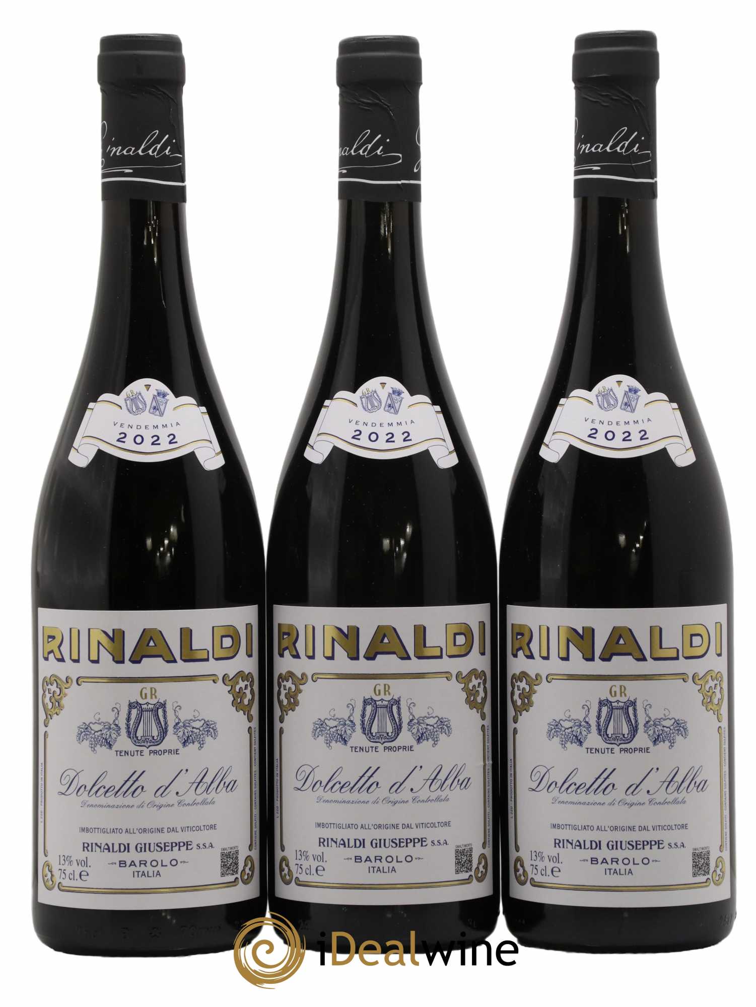 Dolcetto d'Alba DOC Giuseppe Rinaldi 2022 - Lot de 3 bouteilles - 0