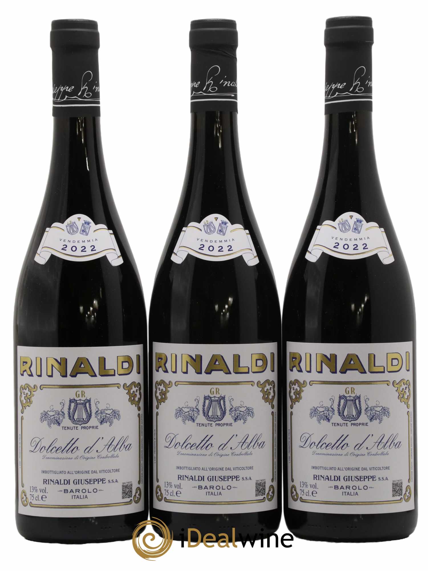 Dolcetto d'Alba DOC Giuseppe Rinaldi 2022 - Lot de 3 bouteilles - 0