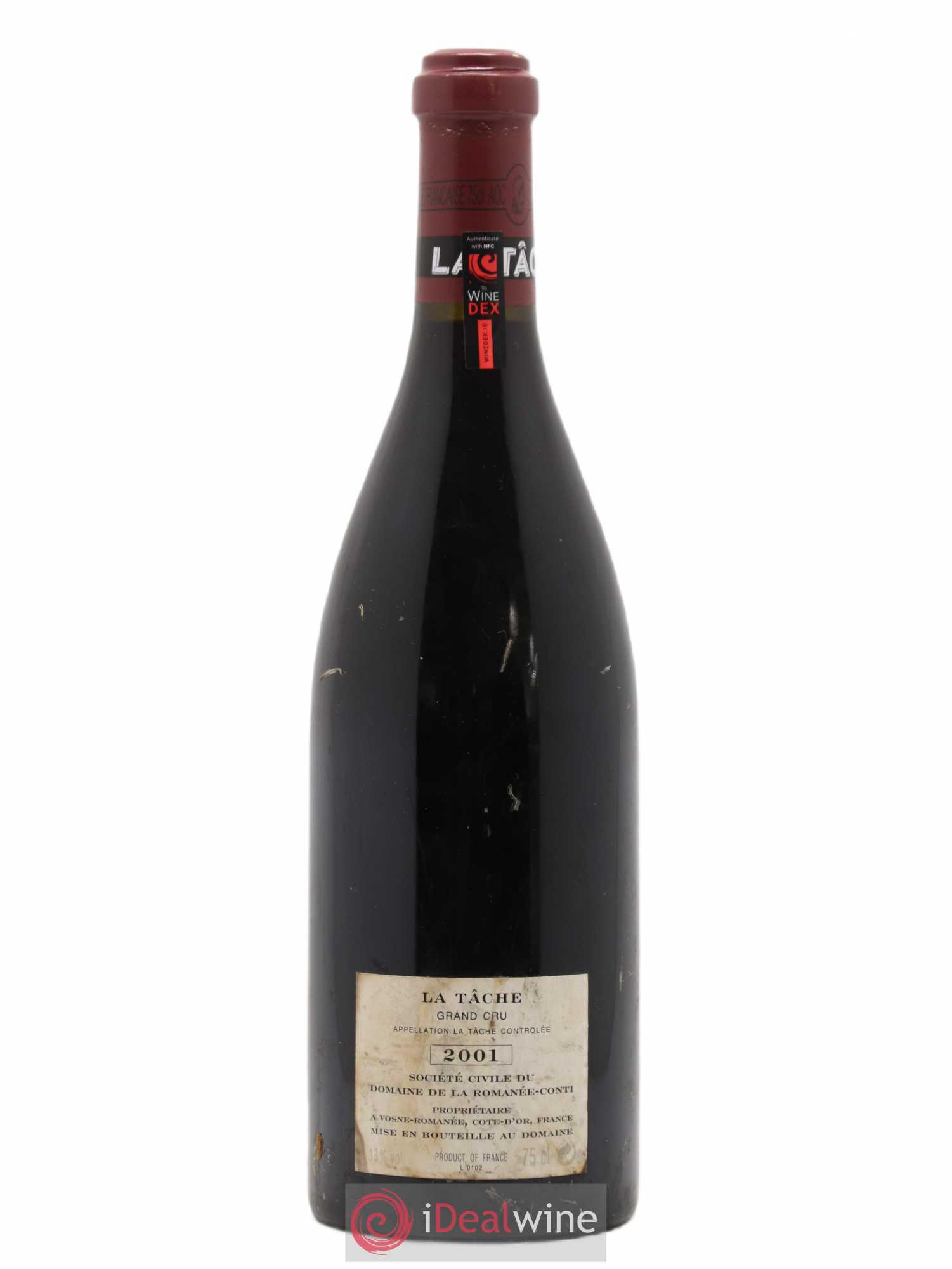 La Tâche Grand Cru Domaine de la Romanée-Conti 2001 - Lot de 1 bouteille - 1