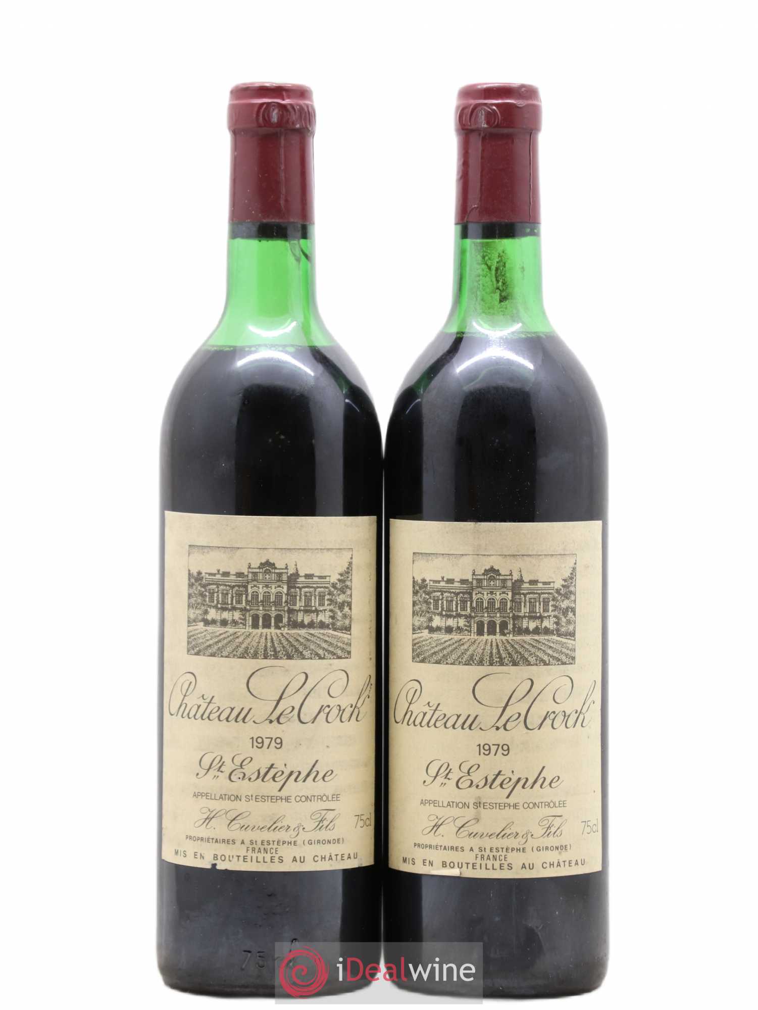Château le Crock Cru Bourgeois 1979 - Lot de 2 bouteilles - 0
