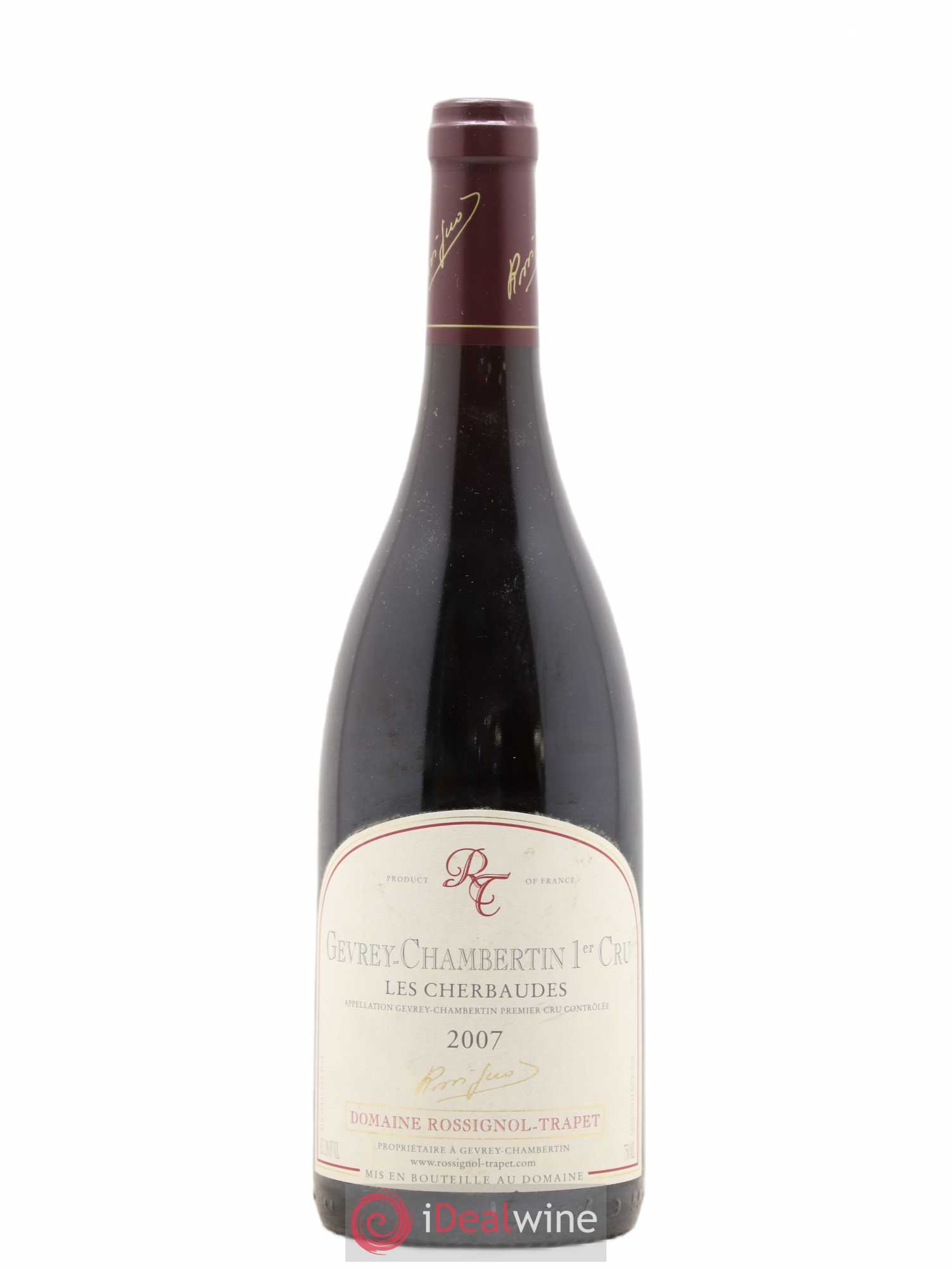 Gevrey-Chambertin 1er Cru Les Cherbaudes Rossignol-Trapet (Domaine) 2007 - Lot de 1 bouteille - 0