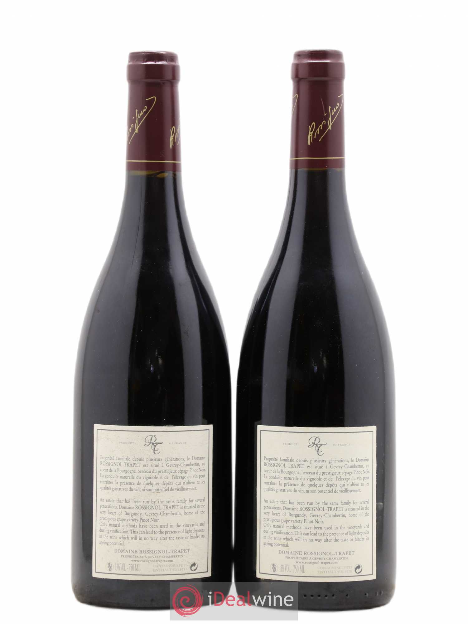 Chambertin Grand Cru Rossignol-Trapet (Domaine) 2006 - Lot de 2 bouteilles - 1