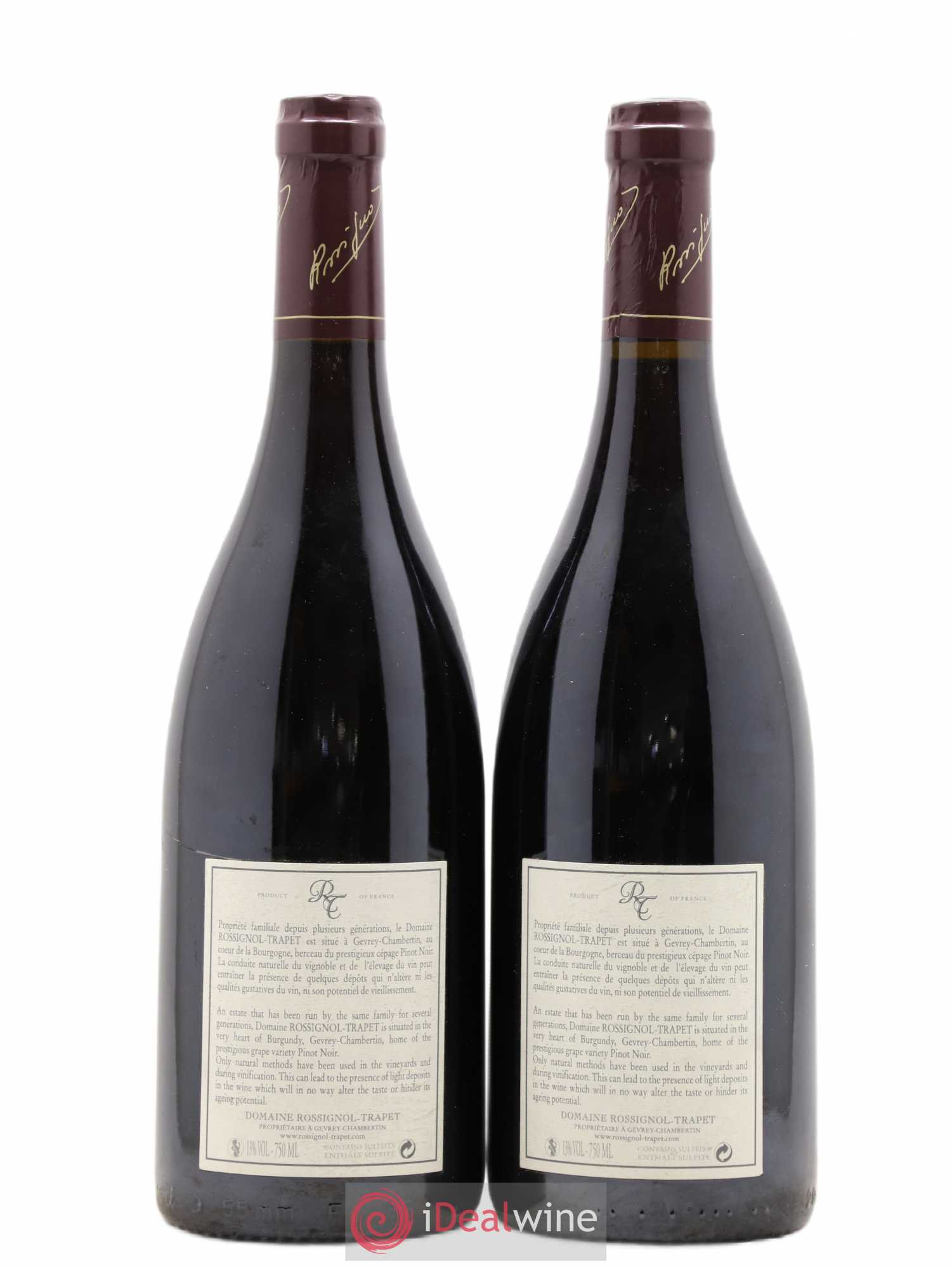Chambertin Grand Cru Rossignol-Trapet (Domaine) 2007 - Lot de 2 bouteilles - 1