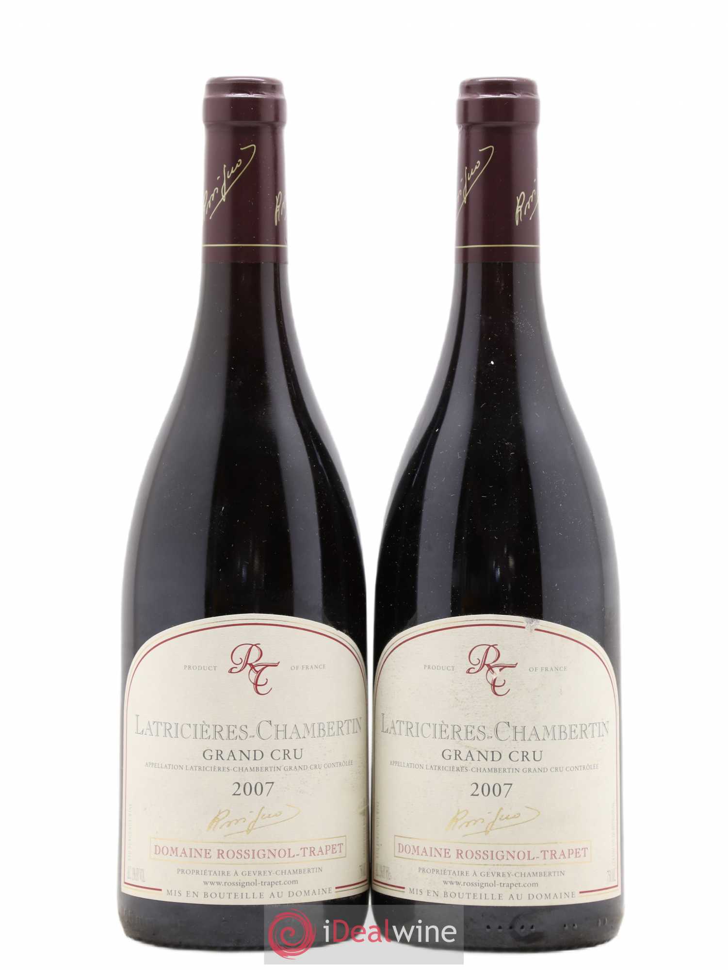 Latricières-Chambertin Grand Cru Rossignol-Trapet (Domaine) 2007 - Lot de 2 bouteilles - 0