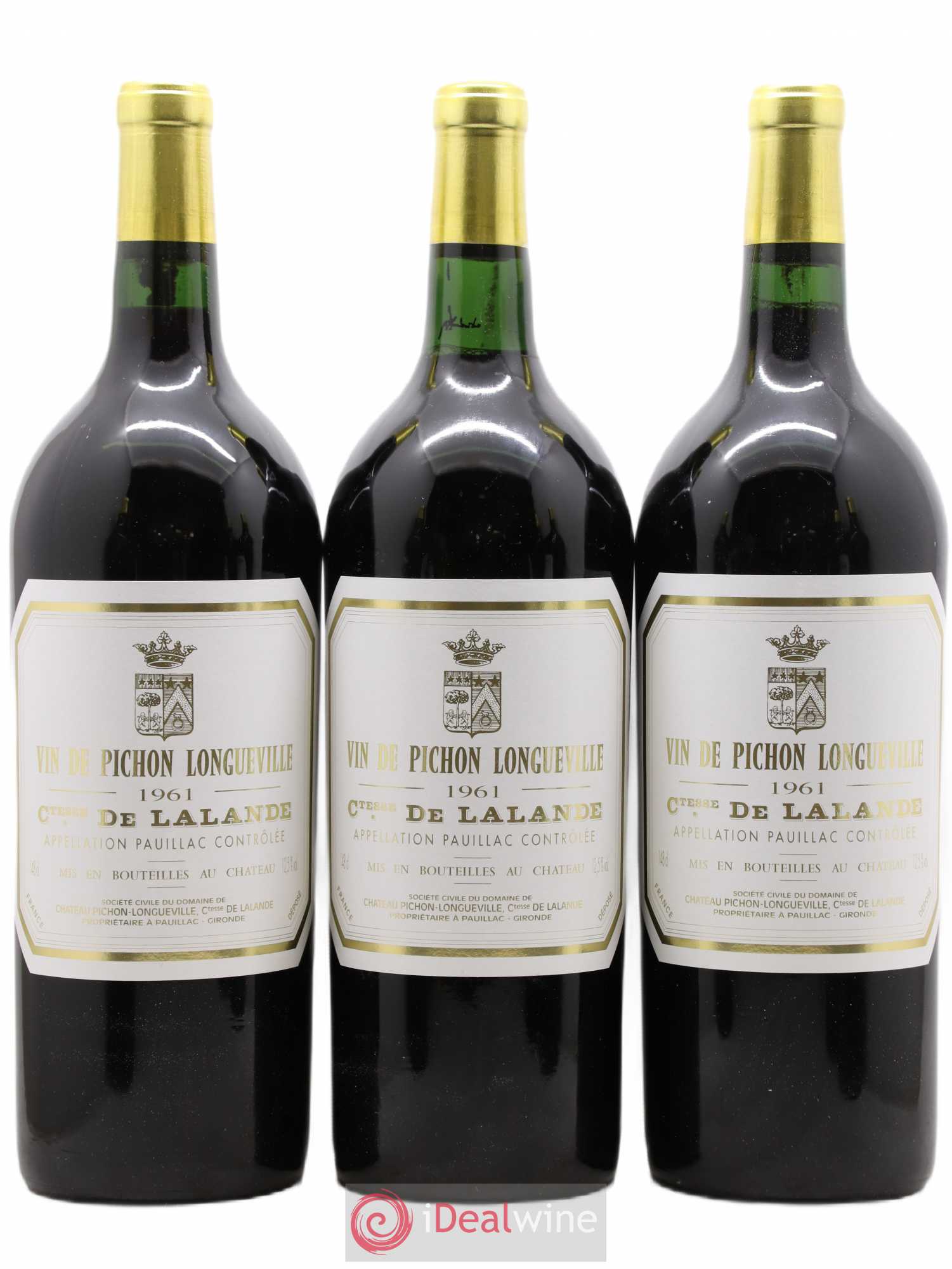 Château Pichon Longueville Comtesse de Lalande 2ème Grand Cru Classé 1961 - Lot de 6 magnums - 1
