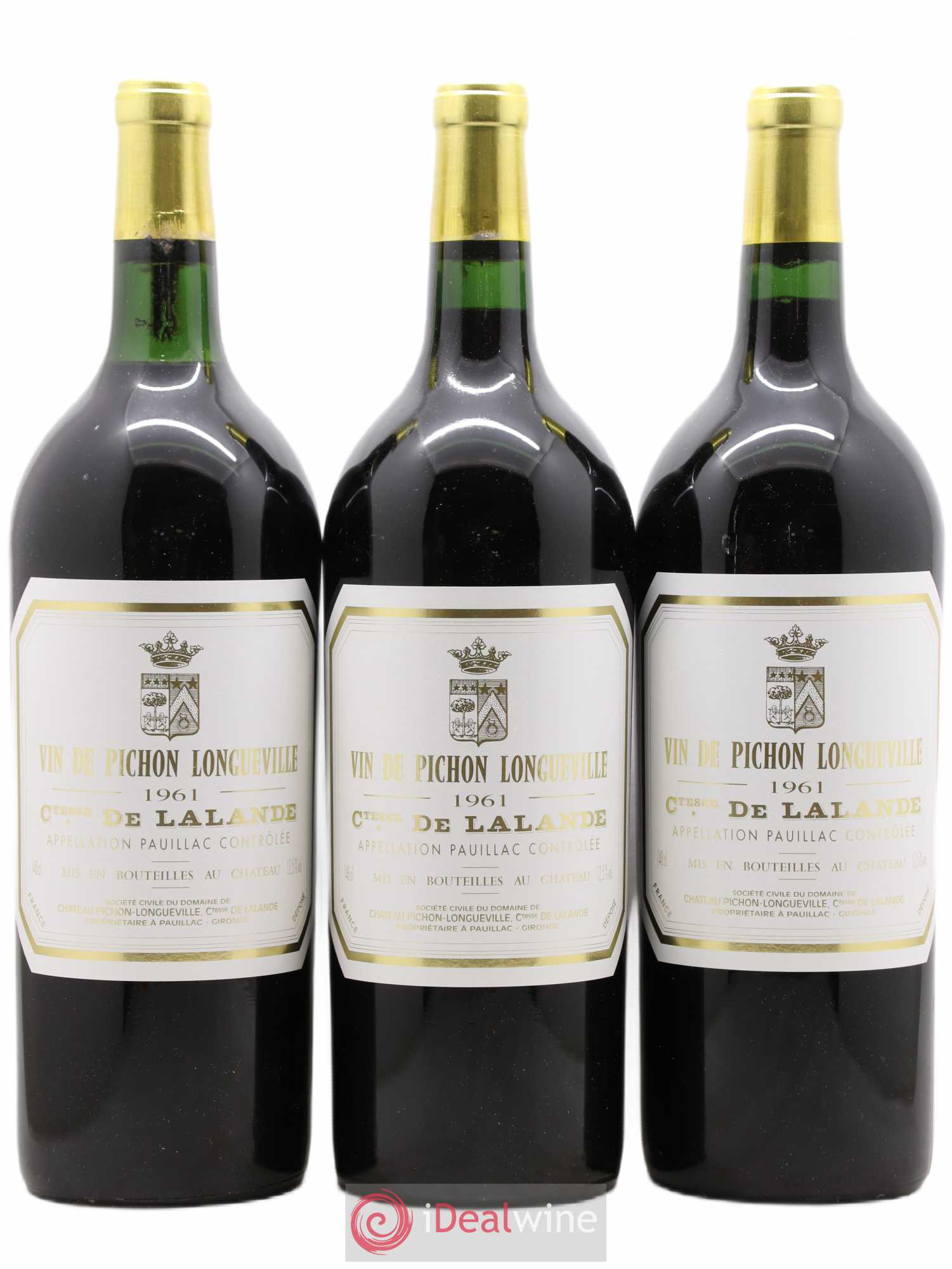 Château Pichon Longueville Comtesse de Lalande 2ème Grand Cru Classé 1961 - Lot de 6 magnums - 2