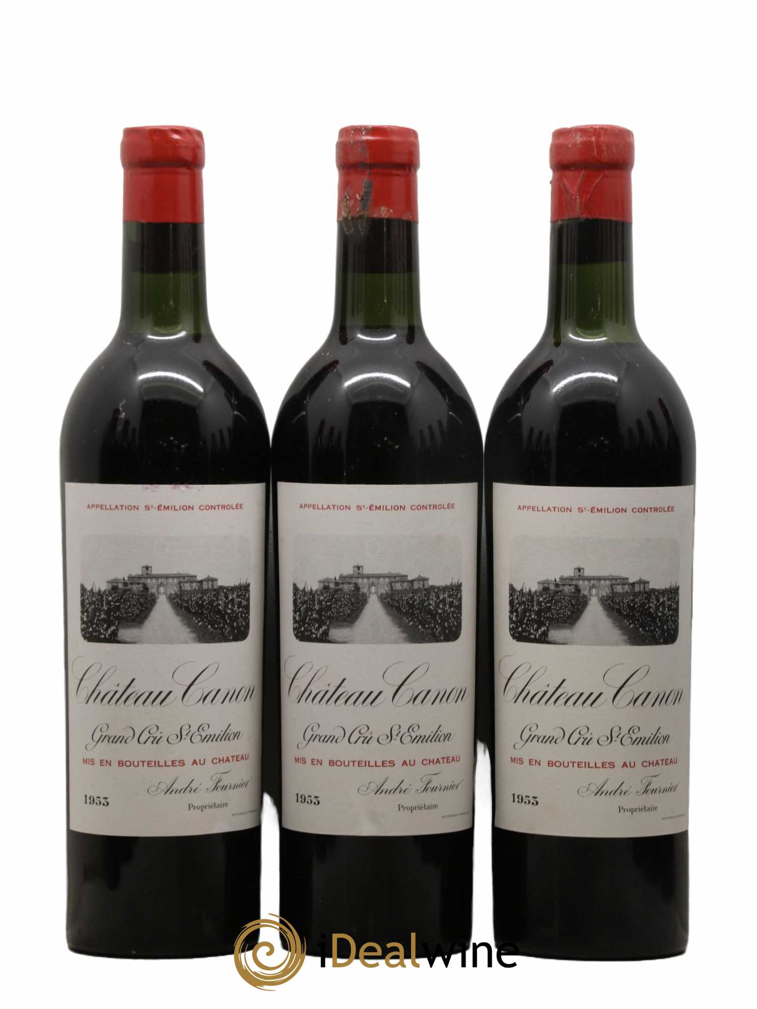 Château Canon 1er Grand Cru Classé B 1953 - Lot of 12 bottles - 1