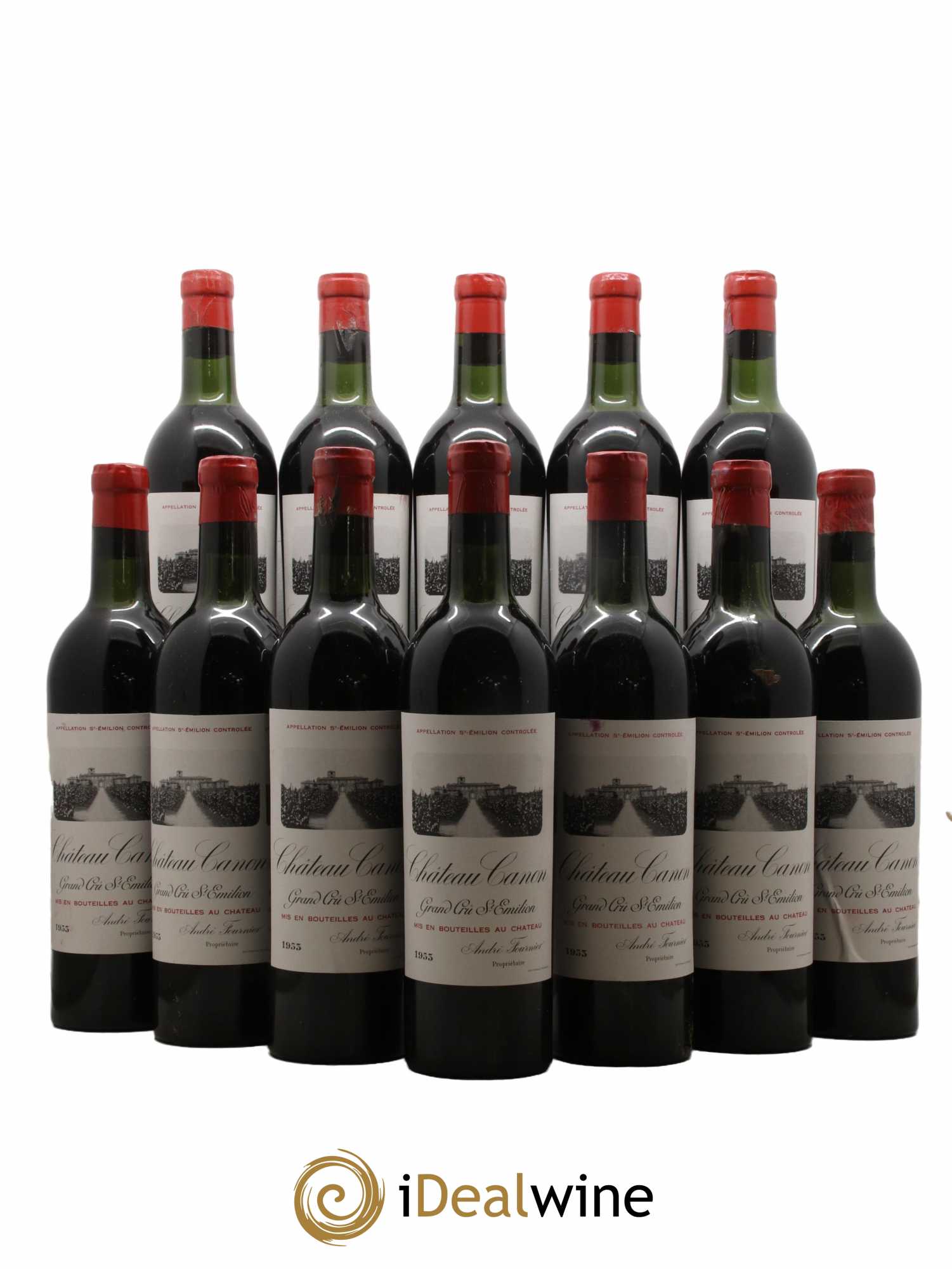 Château Canon 1er Grand Cru Classé B 1953 - Lot of 12 bottles - 0