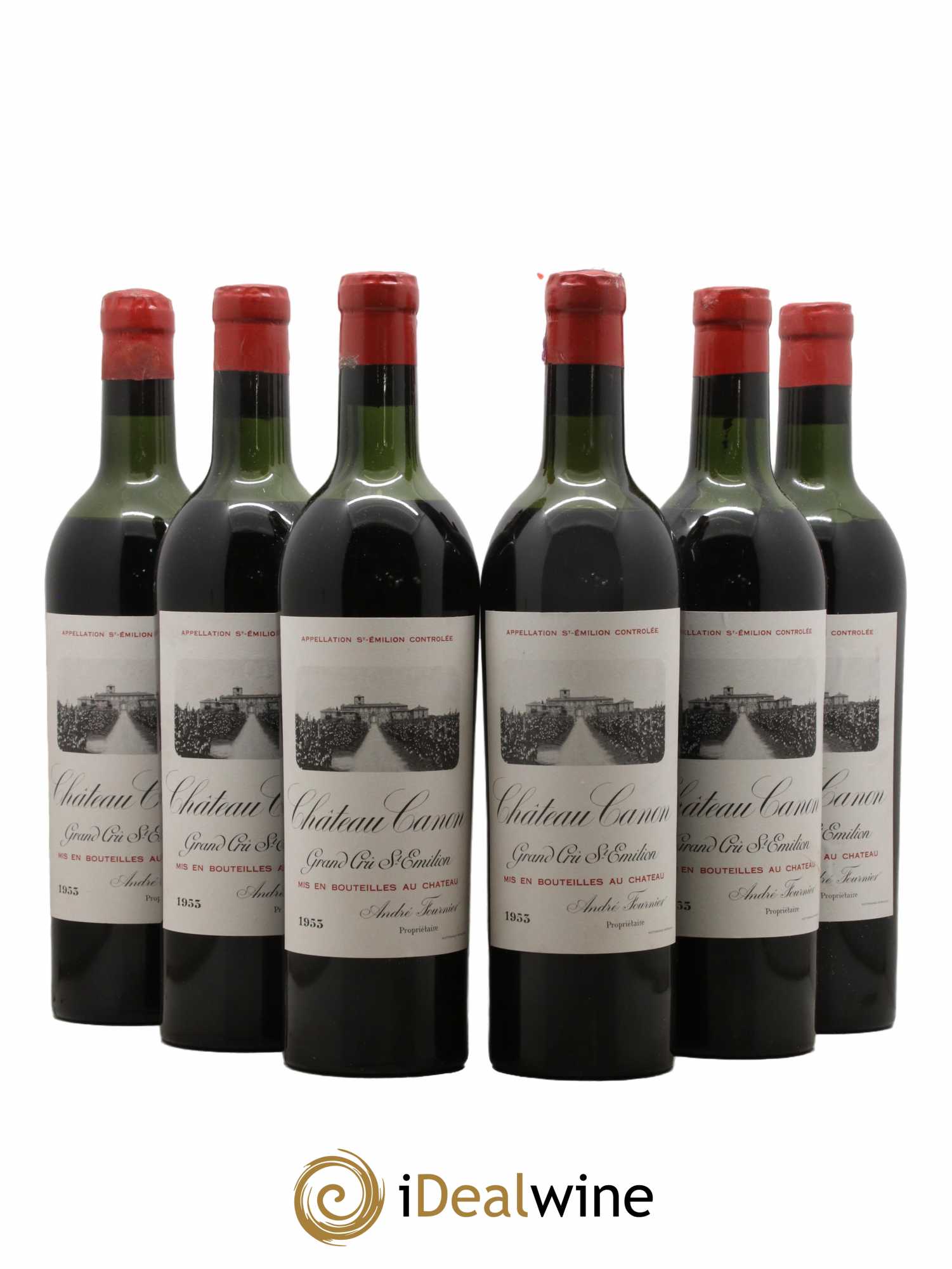 Château Canon 1er Grand Cru Classé B 1953 - Lot de 6 bouteilles - 0