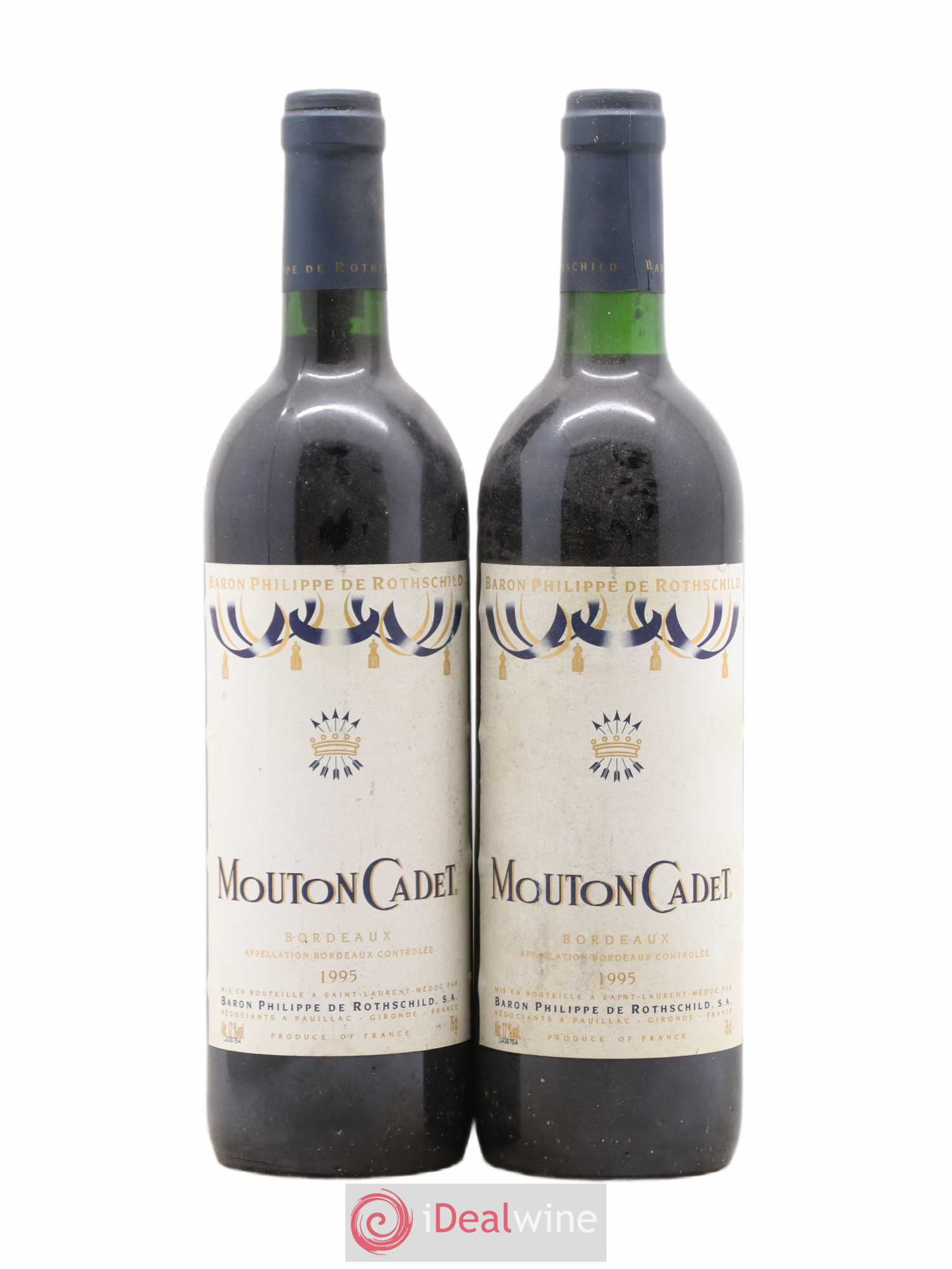 Château Mouton Cadet (sans prix de réserve) 1995 - Lot de 2 bouteilles - 0
