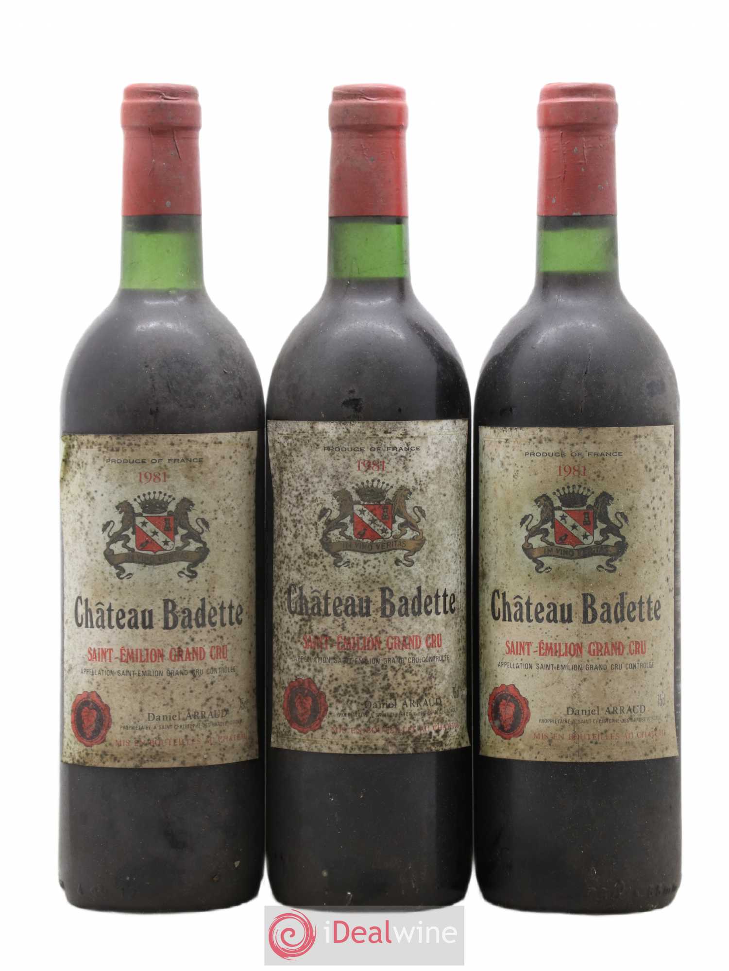 Saint-Émilion Grand Cru Château Badette 1981 - Lot de 6 bouteilles - 1
