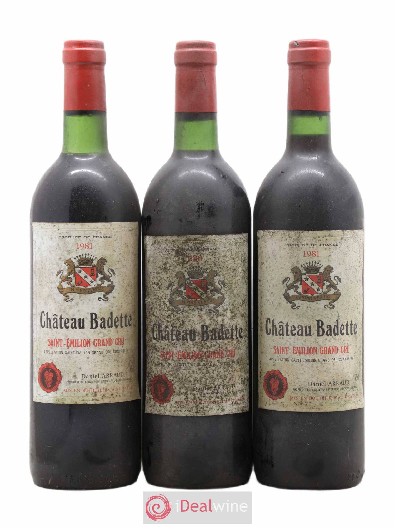 Saint-Émilion Grand Cru Château Badette 1981 - Lot de 6 bouteilles - 2