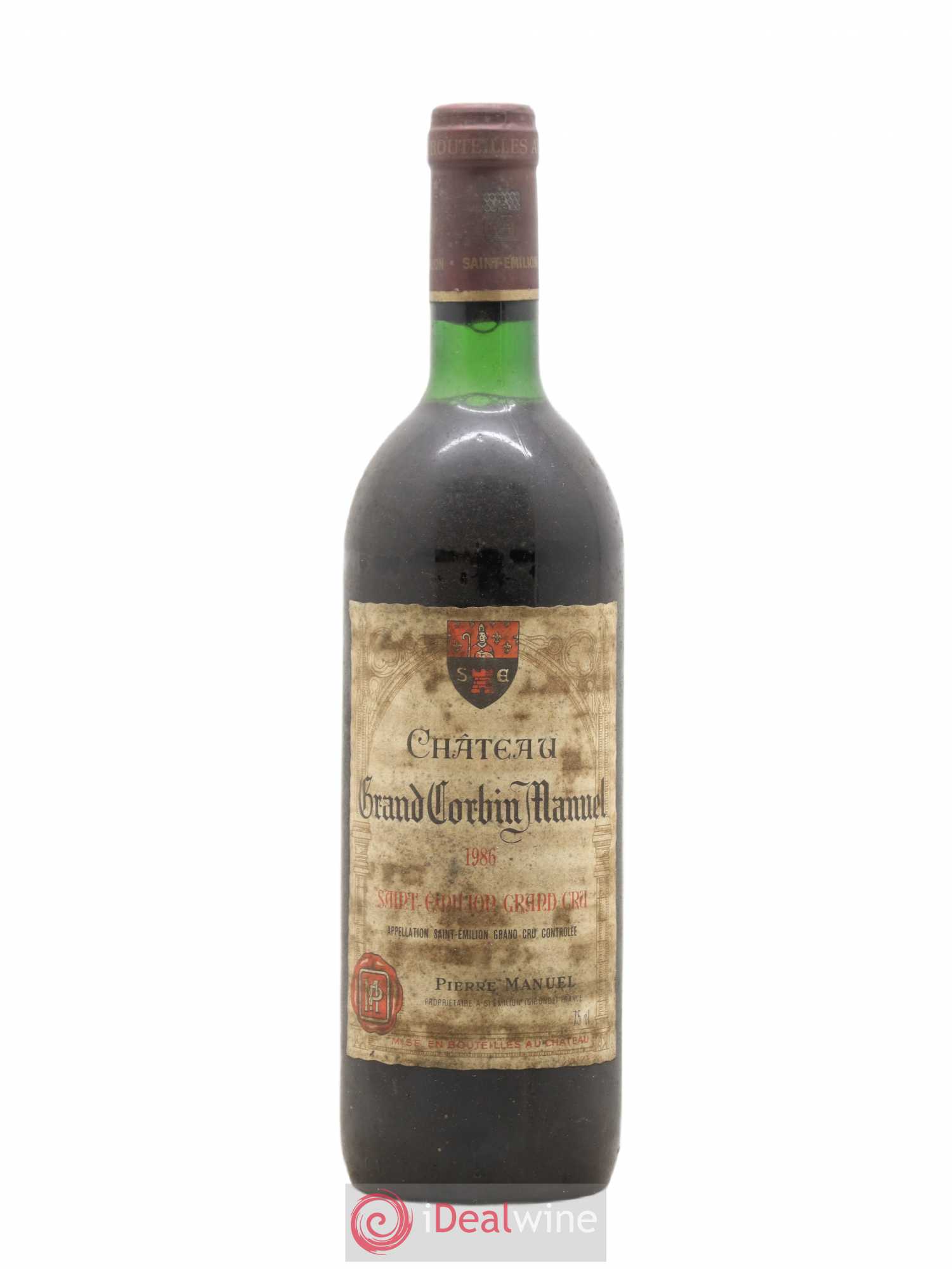 Château Grand Corbin Manuel 1986 - Lot de 1 bouteille - 0