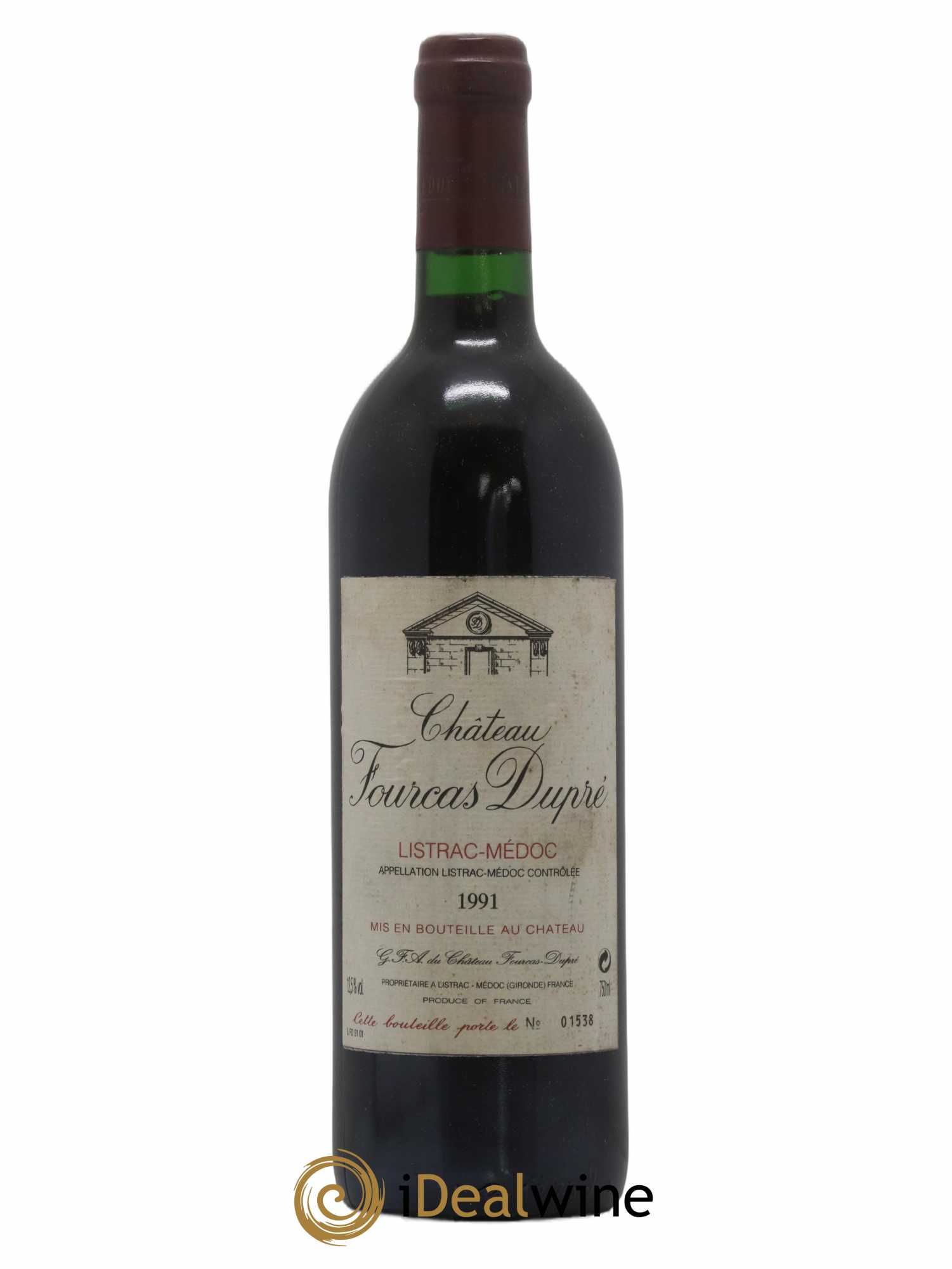 Château Fourcas Dupré 1991 - Lot de 1 bouteille - 0