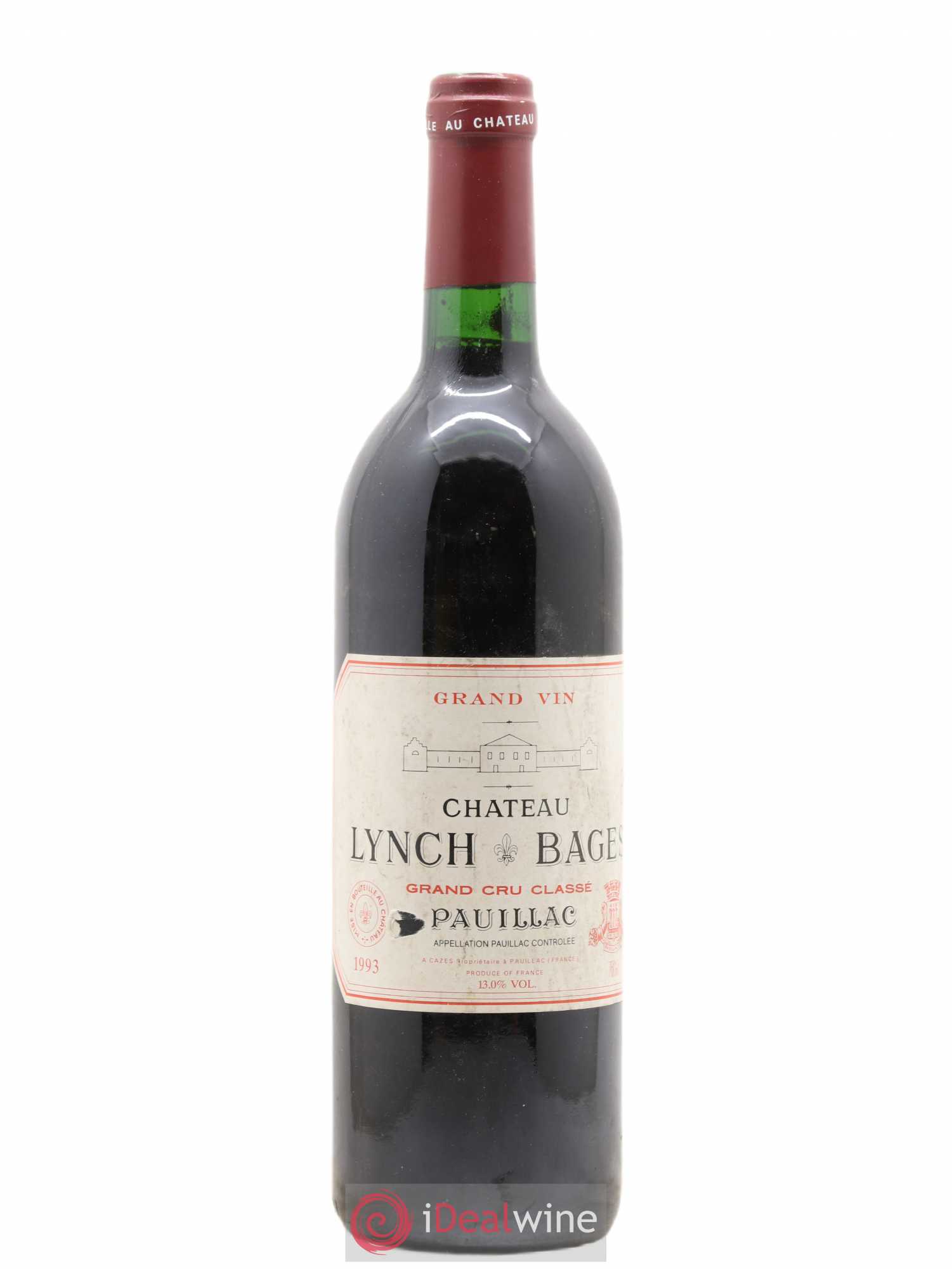 Château Lynch Bages 5ème Grand Cru Classé 1993 - Lot de 1 bouteille - 0