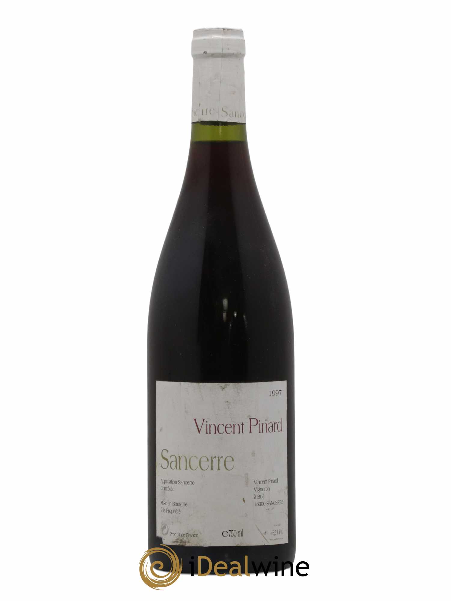 Sancerre Vincent Pinard Pinot noir du domaine Vincent Pinard 1997 - Posten von 1 Flasche - 0