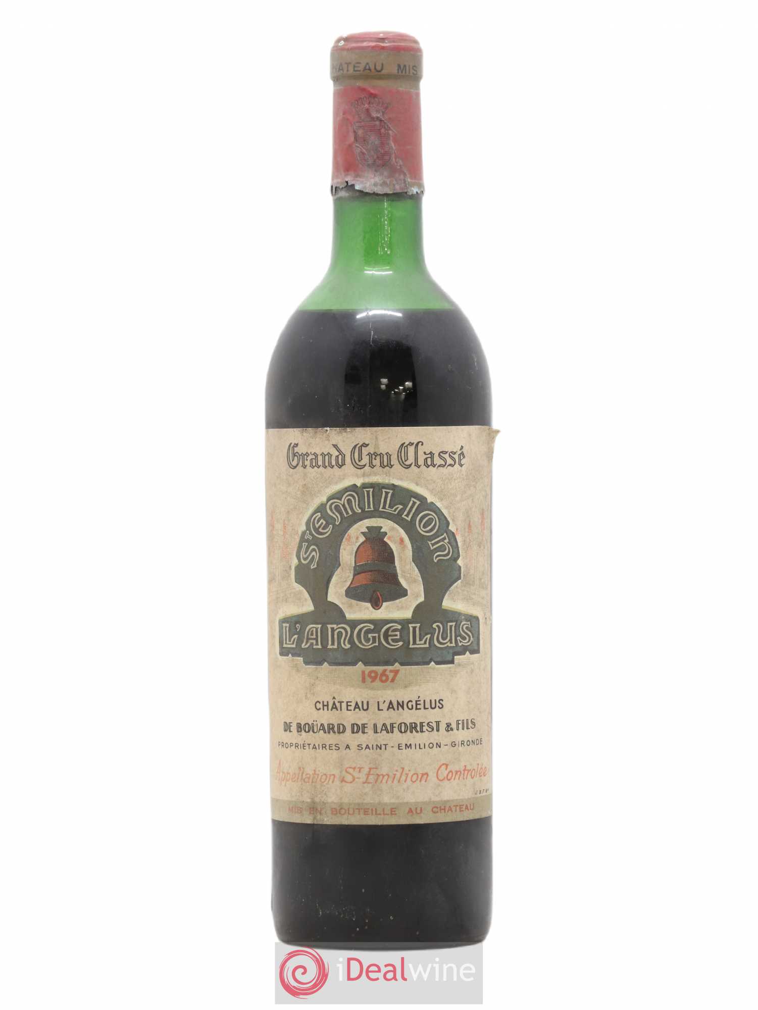 Château Angélus 1er Grand Cru Classé A 1967 - Lot de 1 bouteille - 0