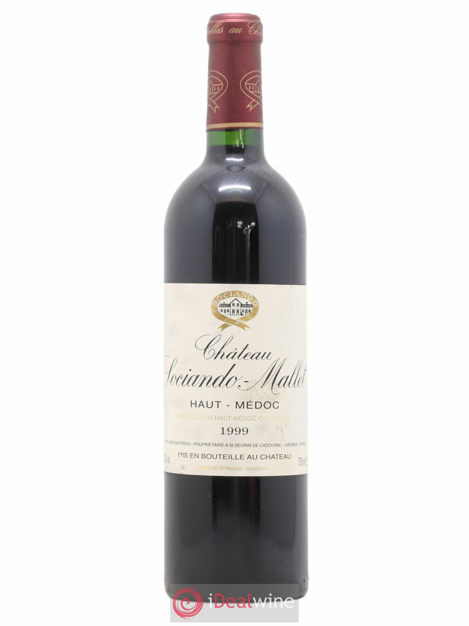 Château Sociando Mallet 1999 - Lot de 1 bouteille - 0