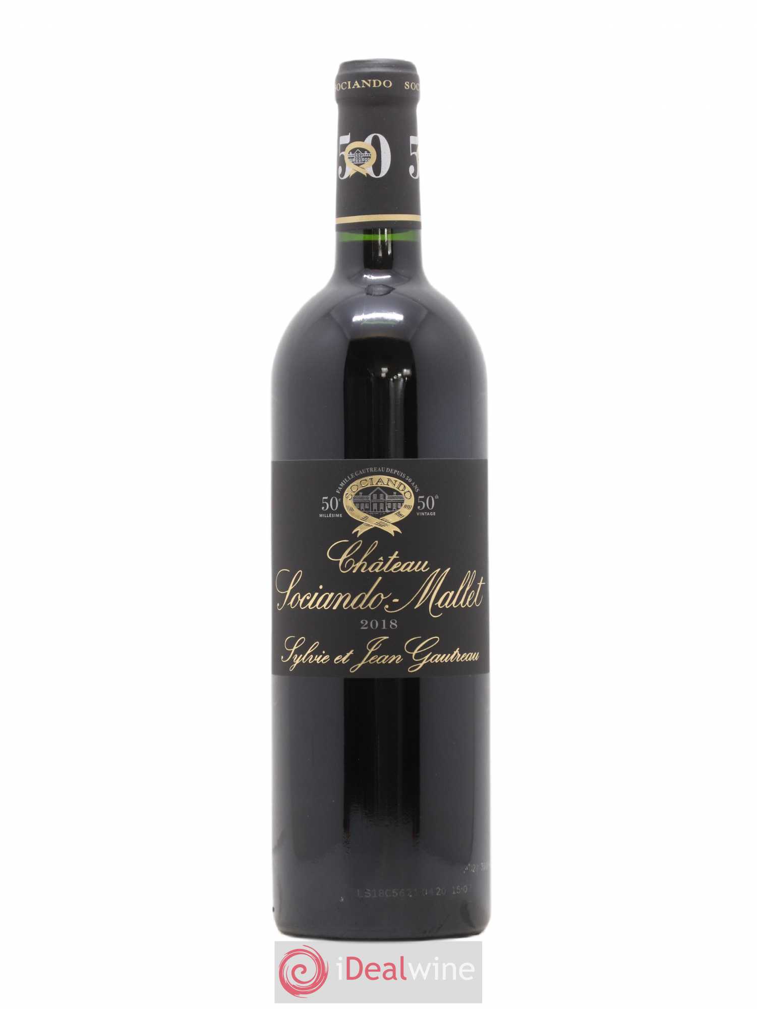 Château Sociando Mallet 2018 - Lot de 1 bouteille - 0