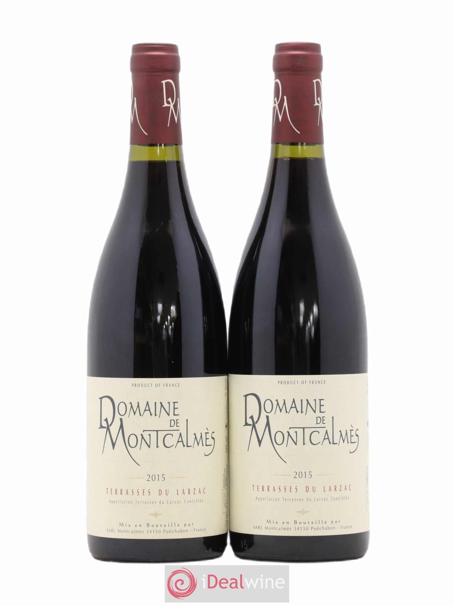 Terrasses du Larzac Domaine de Montcalmès Frédéric Pourtalié 2015 - Lot de 2 bouteilles - 0