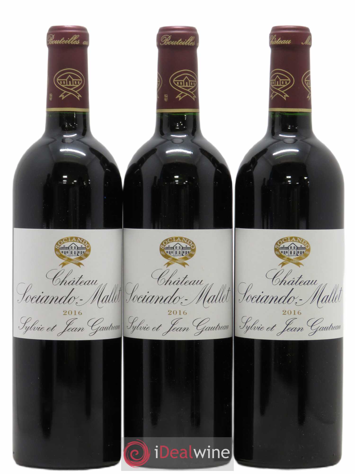 Château Sociando Mallet 2016 - Lot de 6 bouteilles - 1